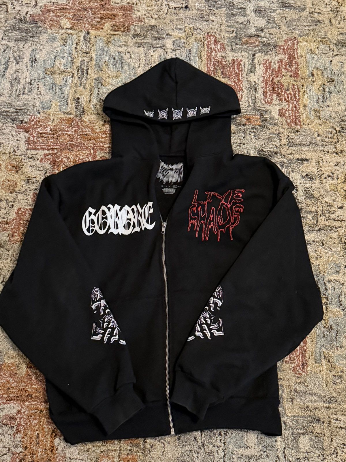 Ken Carson KEN CARSON GORECORE LIVE CHAOS ZIP UP HOODIE | Grailed