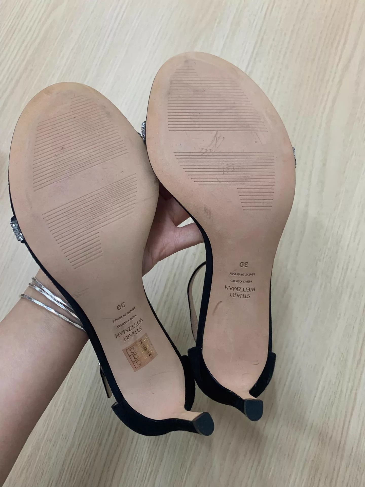 Stuart Weitzman STUART WEITZMAN blk Strappy Heel Sandals 39EU New Size US 8.5 / IT 38.5 - 5 Thumbnail