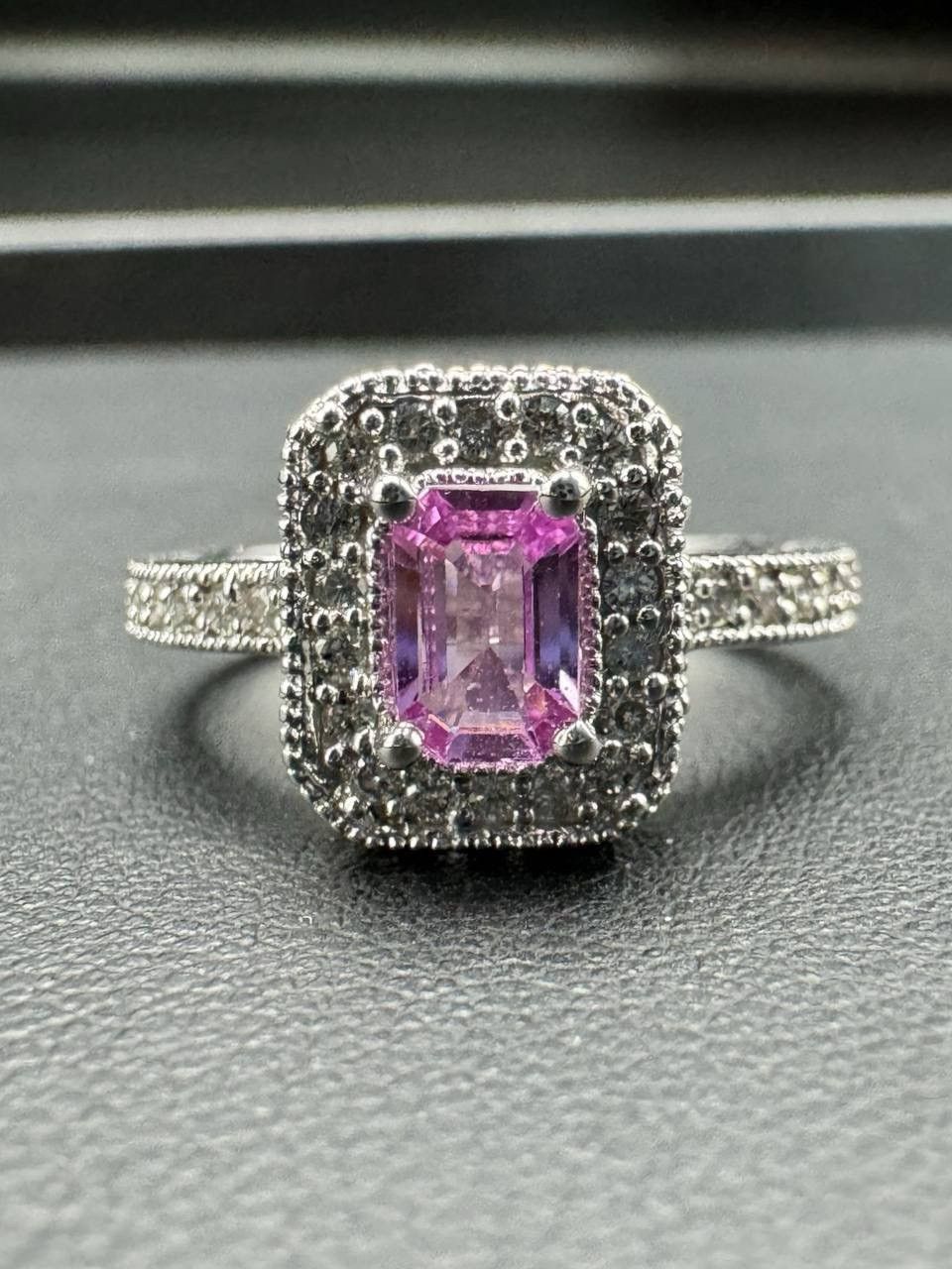 Other EFFY PINK SAPPHIRE & DIAMOND RING 14K WHITE GOLD LADIES Sz 7 Size ONE SIZE - 1 Thumbnail