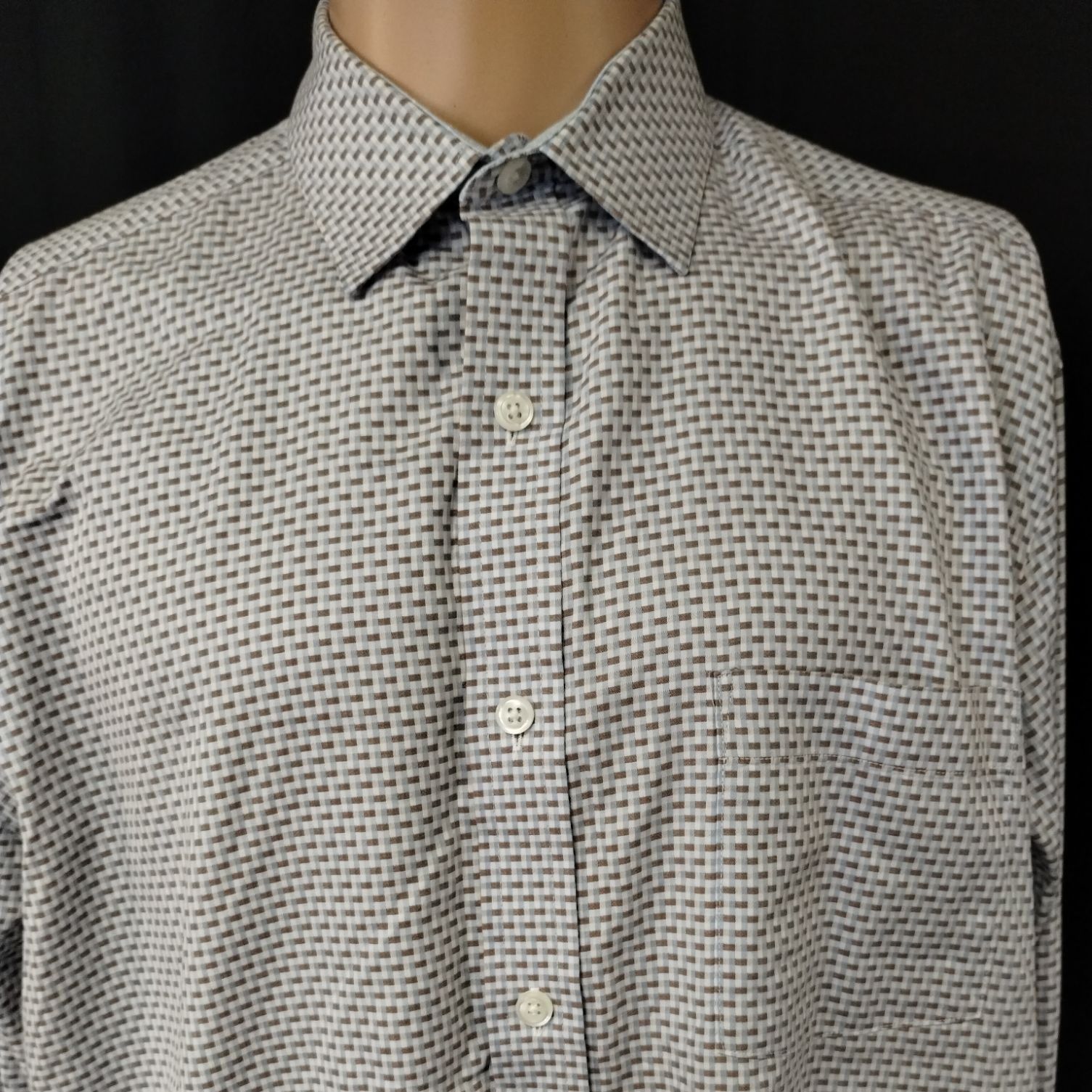 Johnston & Murphy Johnston & Murphy Men's Blue Shirt/Button Up Size L SKU 3990 Size US L / EU 52-54 / 3 - 3 Thumbnail