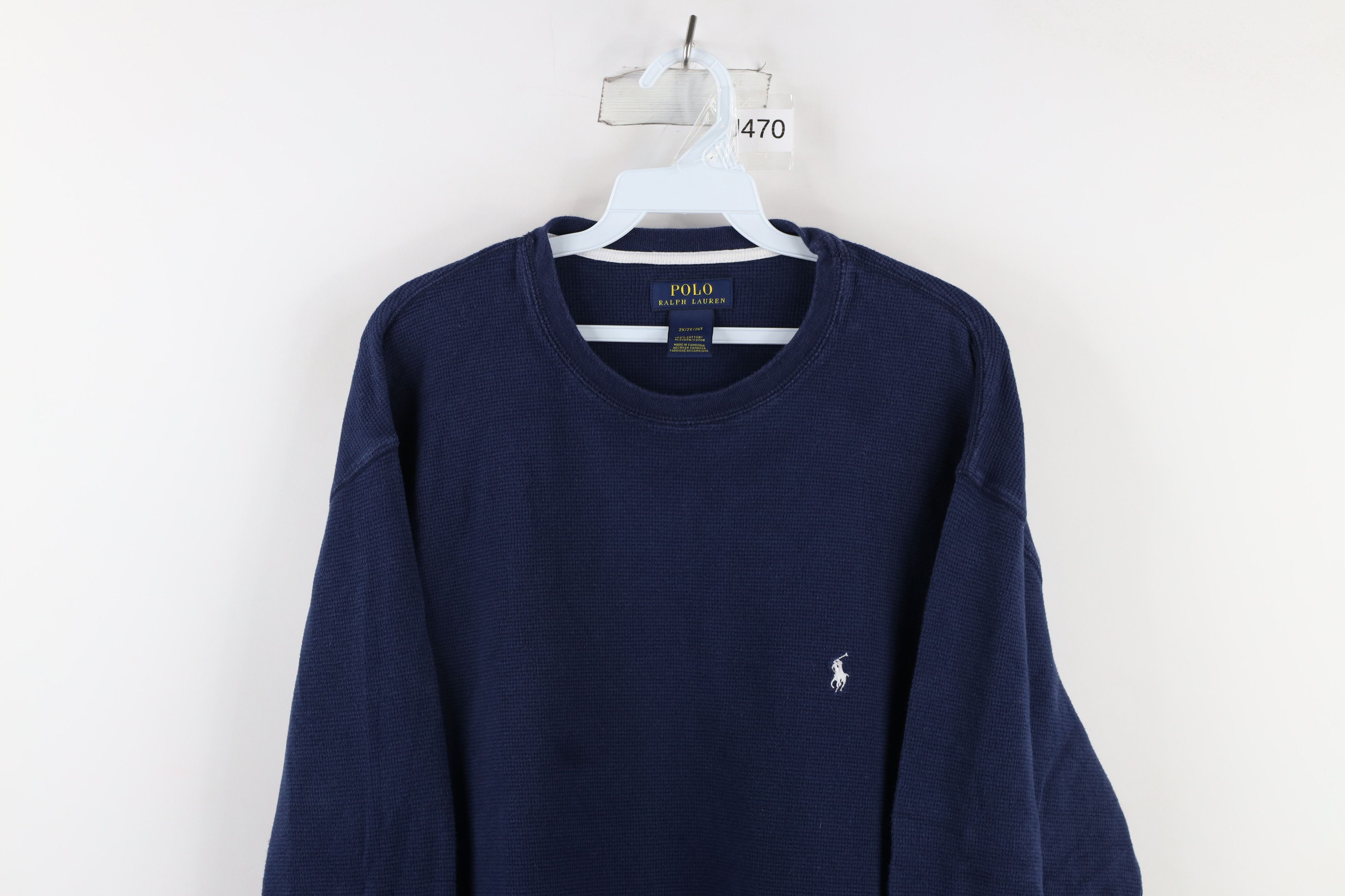 Ralph Lauren Vintage Ralph Lauren Thermal Waffle Knit Long Sleeve T-Shirt Size US XXL / EU 58 / 5 - 2 Thumbnail