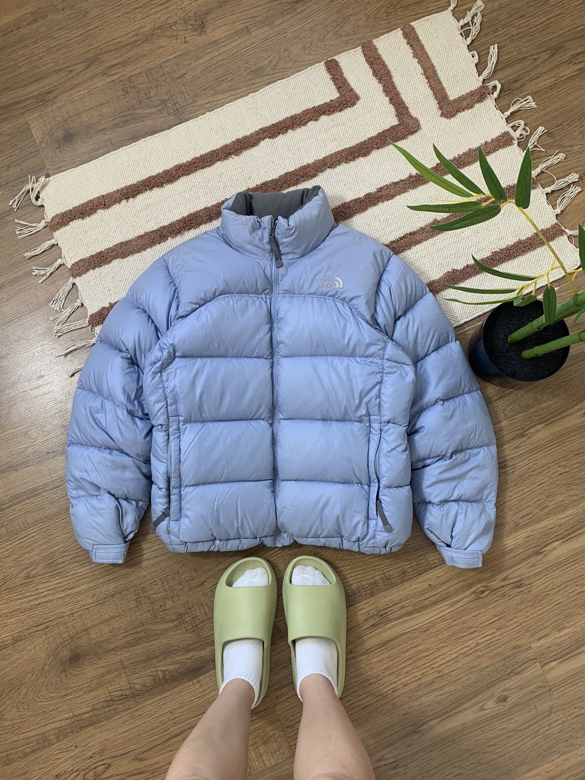 The North Face VINTAGE THE NORTH FACE BABY BLUE 700 GOOSE PUFFER JACKET Size L / US 10 / IT 46 - 1 Thumbnail