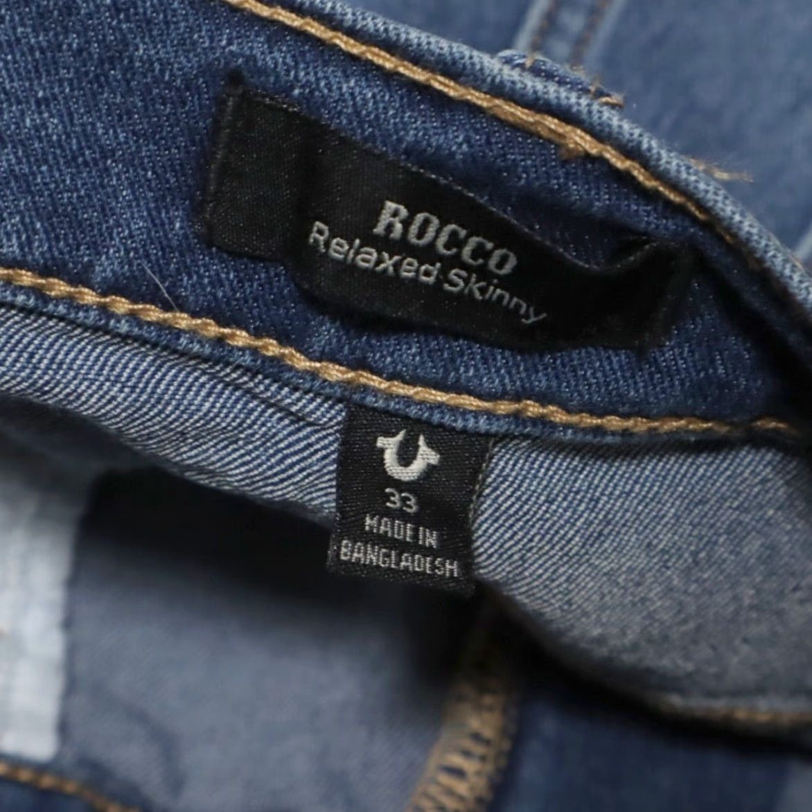 True Religion True Religion Jeans Men's 33 Blue Stretch Rocco Relaxed Skinny Denim Size US 33 - 5 Thumbnail