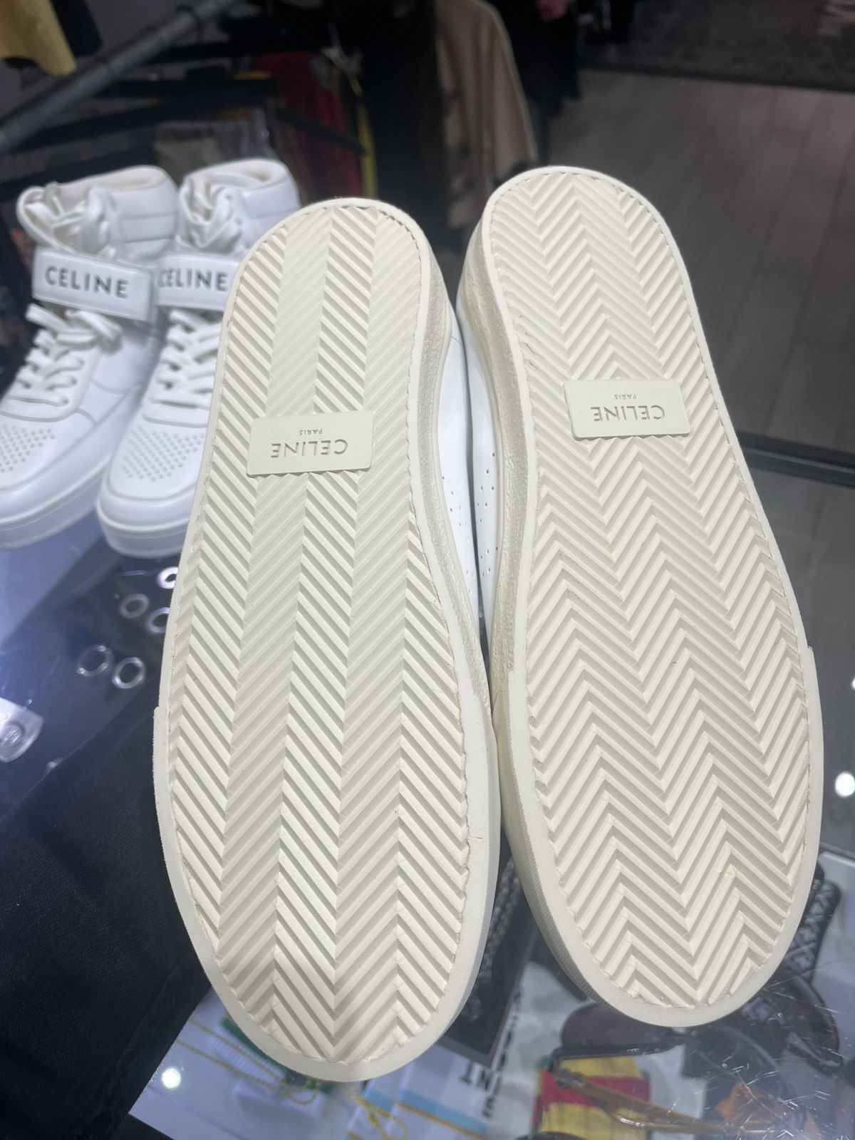 Celine Celine Triomphe Lace Up Sneakers Sz 40 Size US 10 / IT 40 - 3 Thumbnail