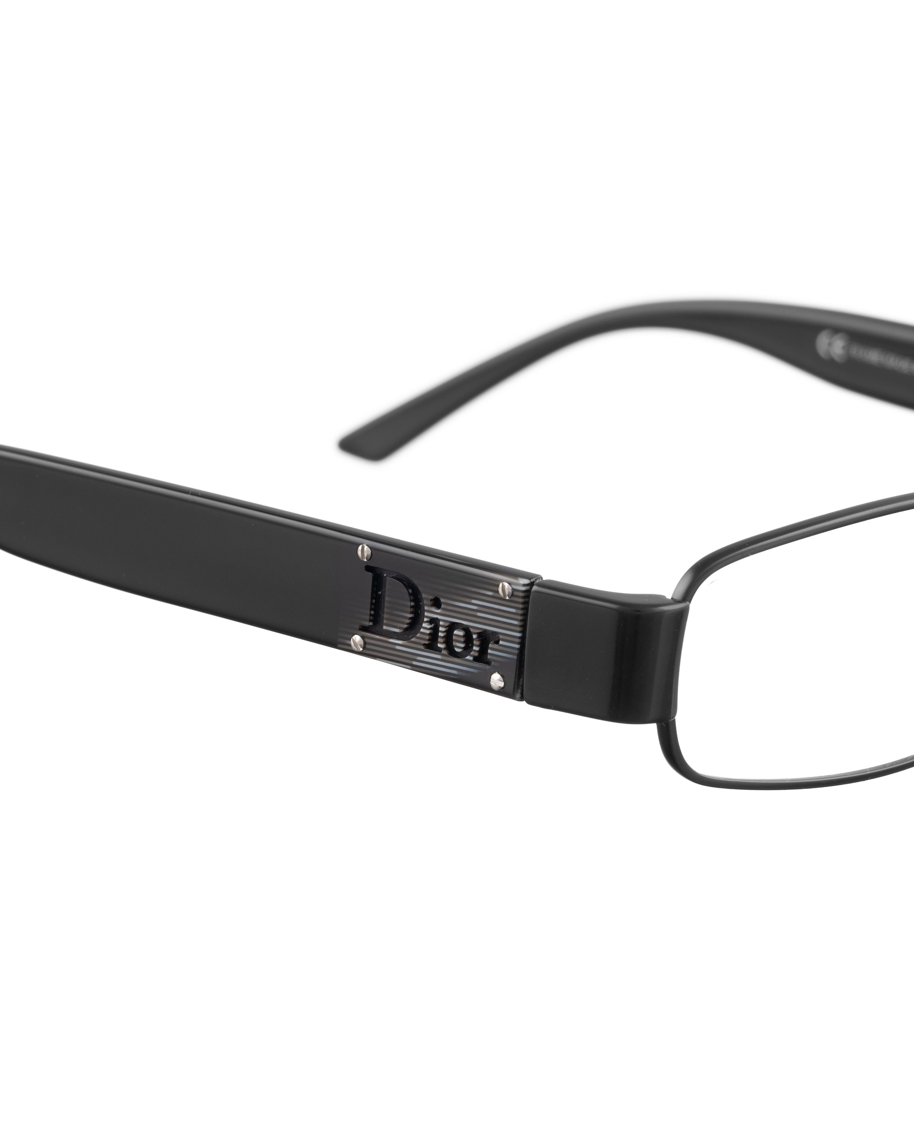 Dior × Vintage Dior 00s Black Glasses with Logo & Screws Size ONE SIZE - 3 Thumbnail