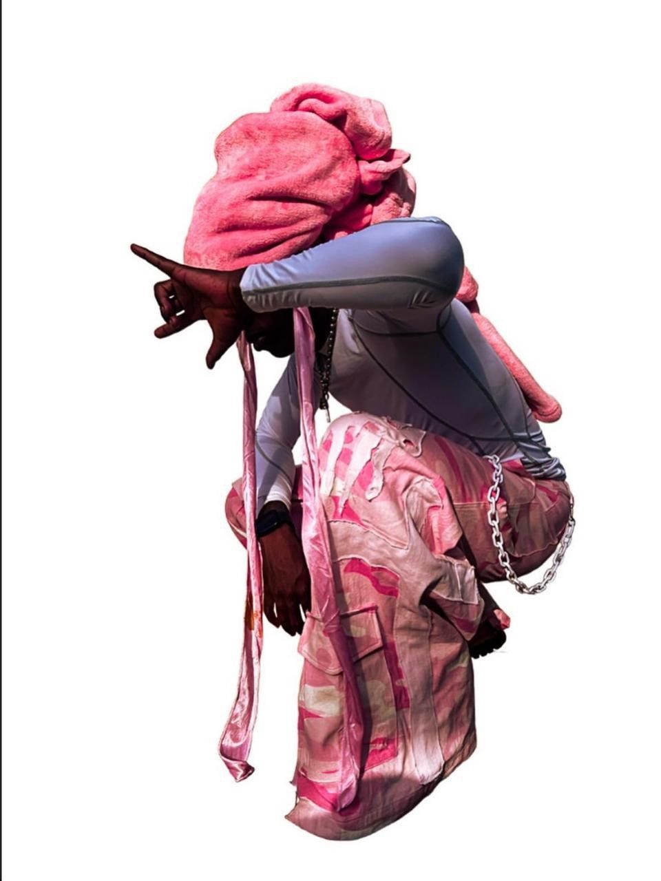Handmade Pink Camo Pants Size US 30 / EU 46 - 2 Thumbnail