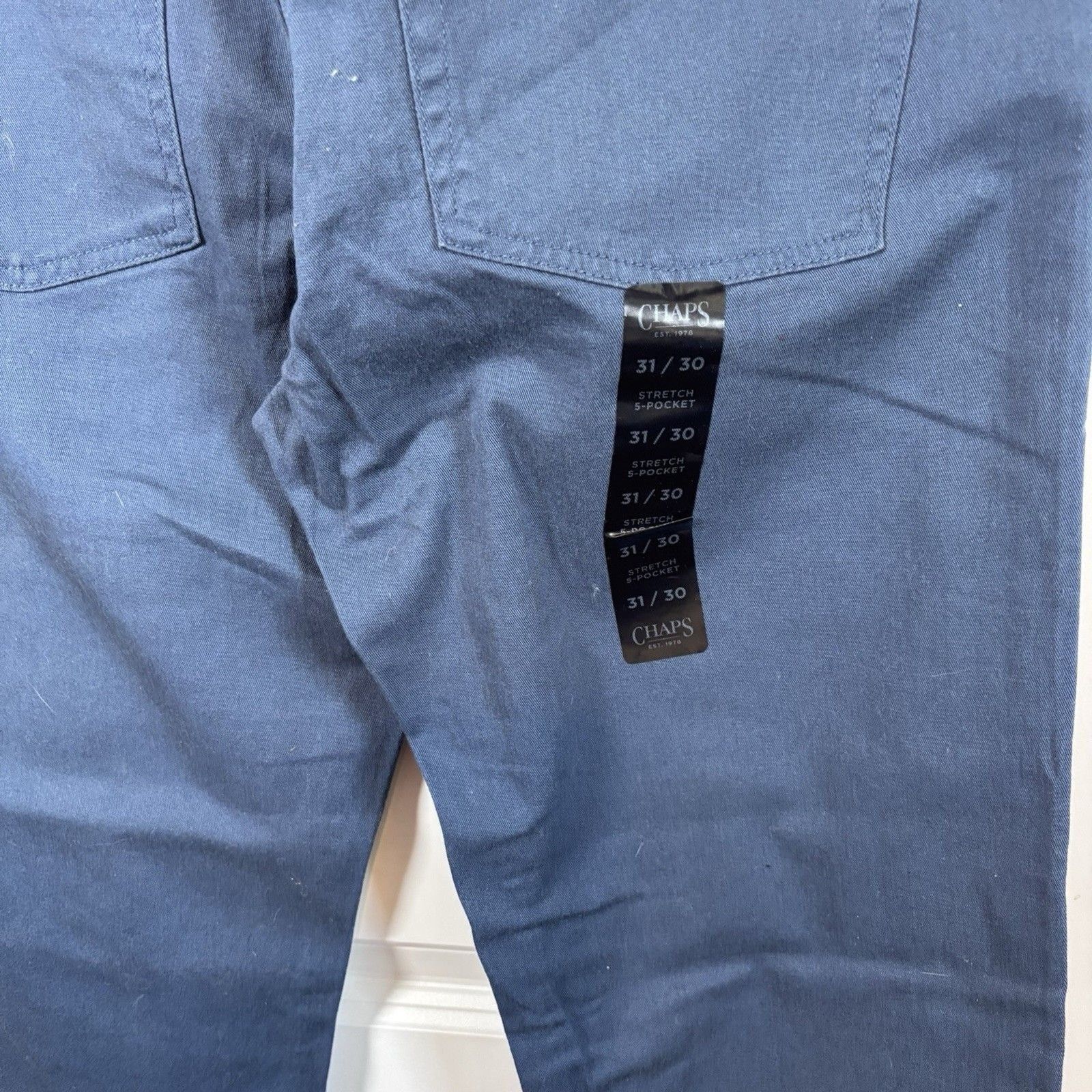 Chaps Chaps 5-Pocket Strech Navy Blue Mens Pants 31 * 30 NWOT Size US 31 - 3 Thumbnail