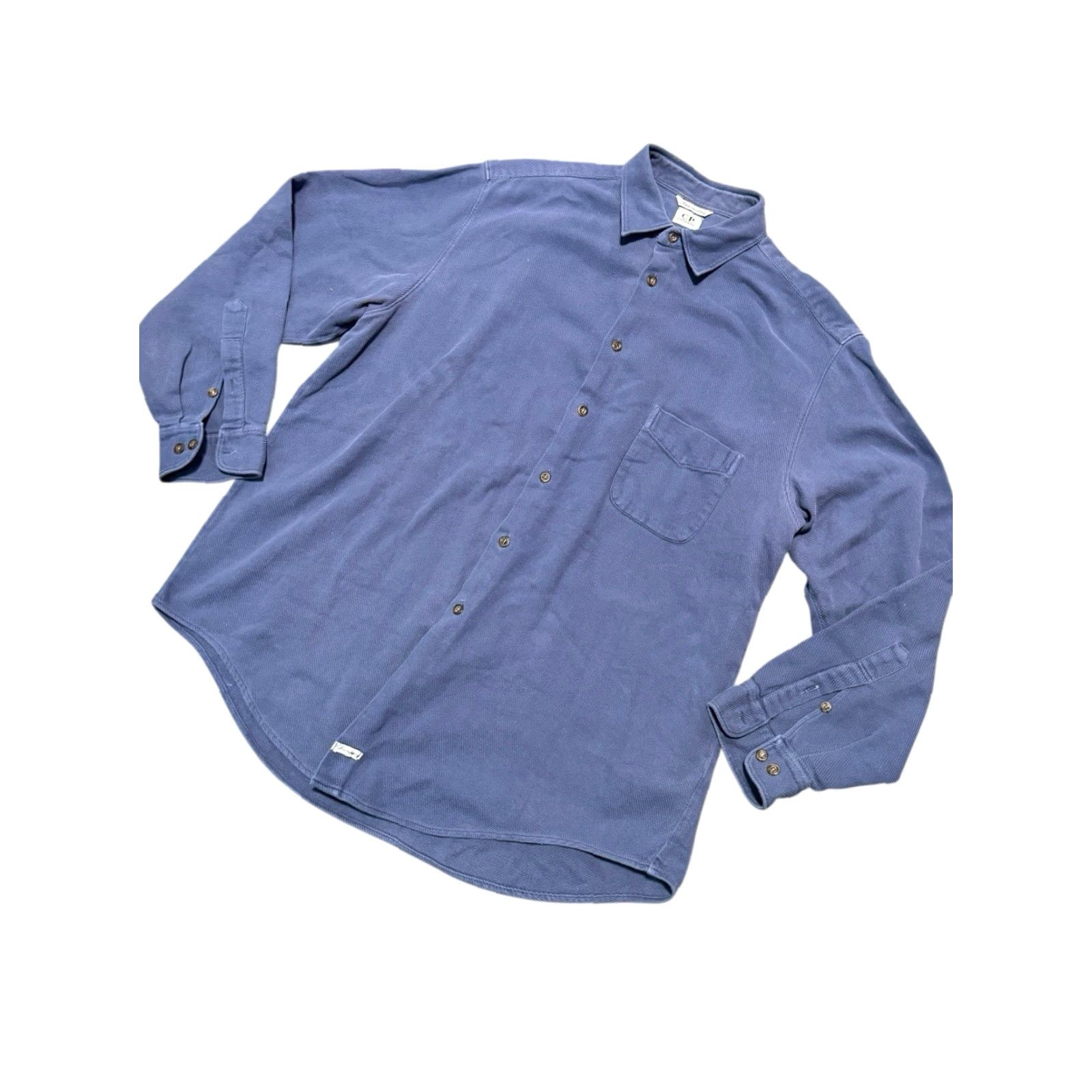 Vintage VINTAGE C.P. COMPANY Shirt XXLarge 6 Blue Cotton Long Sleeve Button-Down Made in Italy Mens Size US S / EU 44-46 / 1 - 4 Thumbnail
