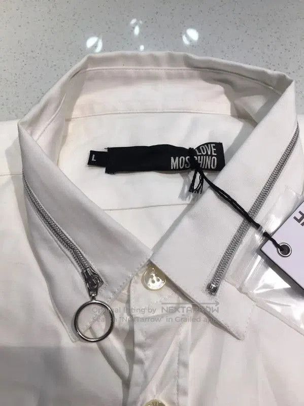 Moschino Moschino White Long Sleeve Cotton Shirt . Size US XXL / EU 58 / 5 - 3 Thumbnail