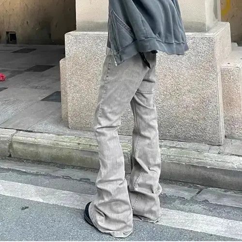 Japanese Brand × Vintage Y2K Stretch Flare Baggy Denim Jeans Size US 30 / EU 46 - 2 Thumbnail