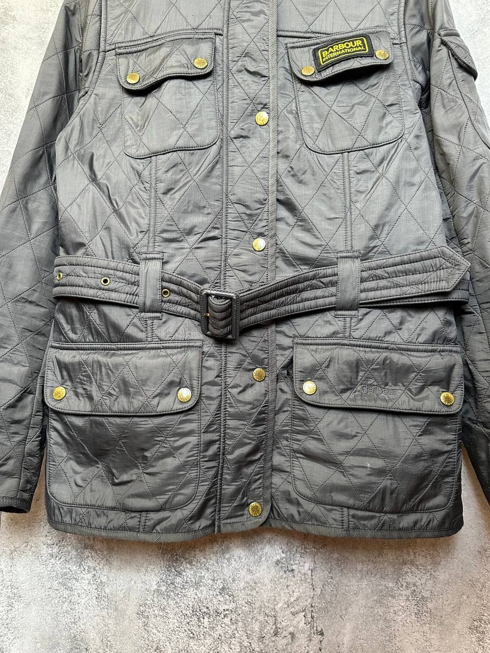 Barbour Barbour International Quilted Jacket with Belt Biker Size L / US 10 / IT 46 - 8 Thumbnail