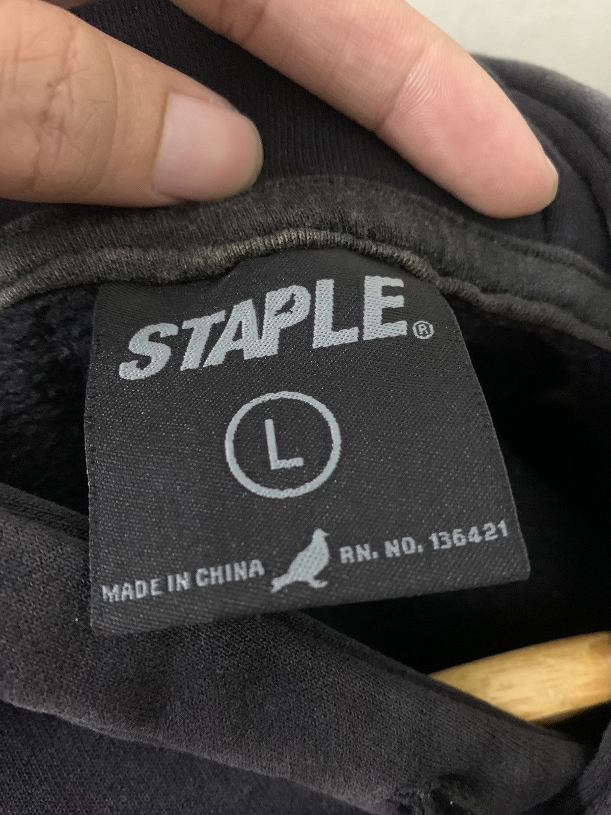Staple RARE Staple Washed Hoodie Embroidered Size US L / EU 52-54 / 3 - 9 Thumbnail