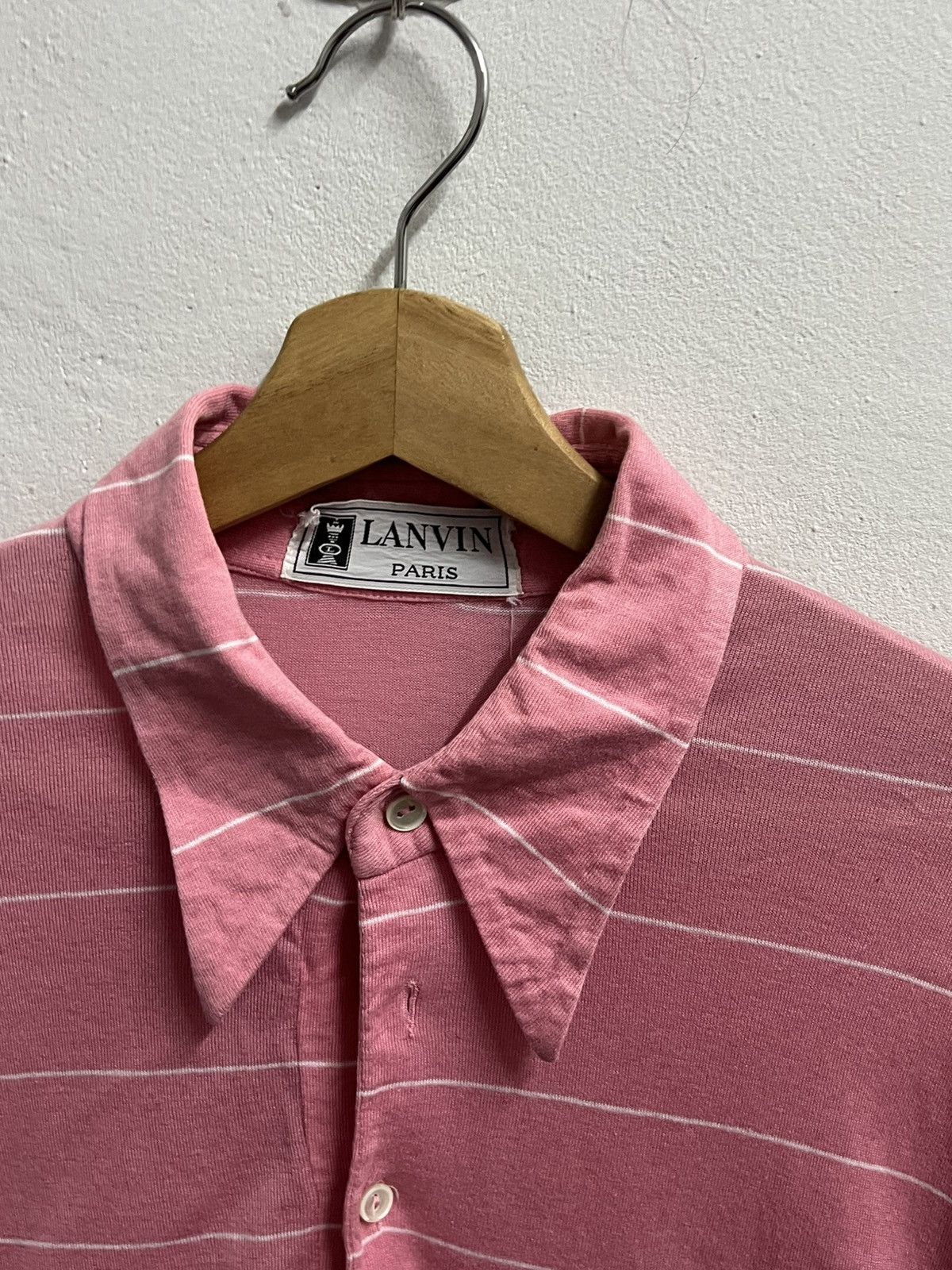 Lanvin × Vintage LANVIN VINTAGE 90s button up shirt single stitch striped Size US XL / EU 56 / 4 - 2 Thumbnail