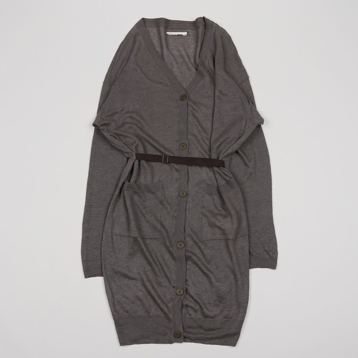 Maison Margiela MM6 Maison Margiela Linen Long Cardigan Dress With Belt Size S / US 4 / IT 40 - 16 Thumbnail
