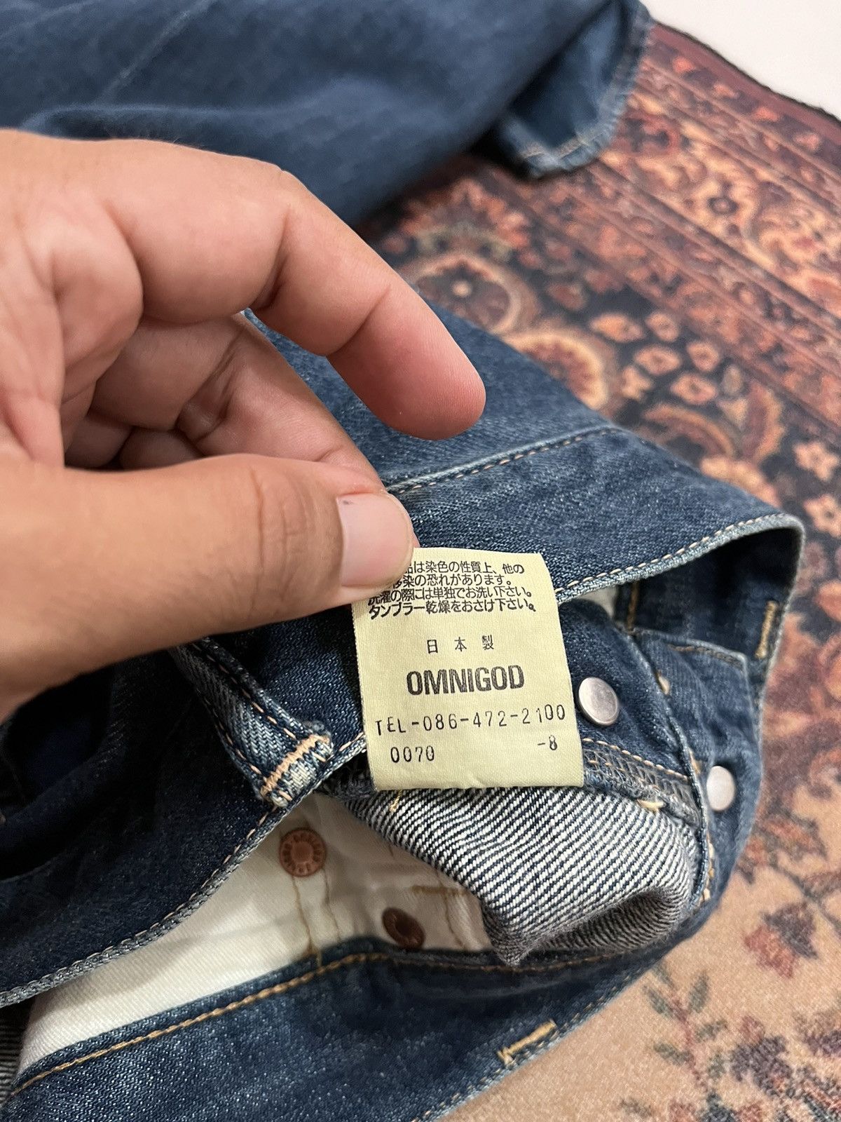 14th Addiction × Japanese Brand × OMNIGOD Vintage Omnigod Made in Japan jeans size 30 x 30 inches Size US 30 / EU 46 - 10 Thumbnail
