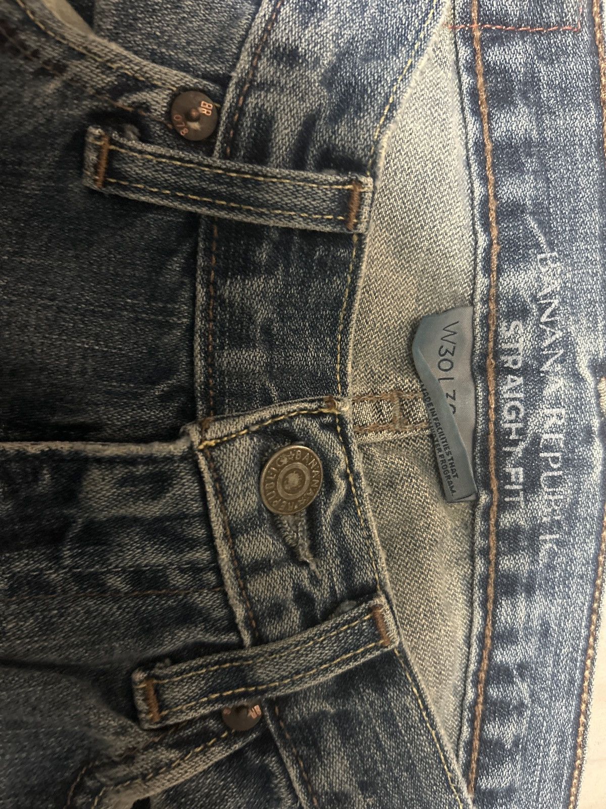 Banana Republic Light Blue vintage banana republic jeans Y2K Size US 30 / EU 46 - 5 Thumbnail