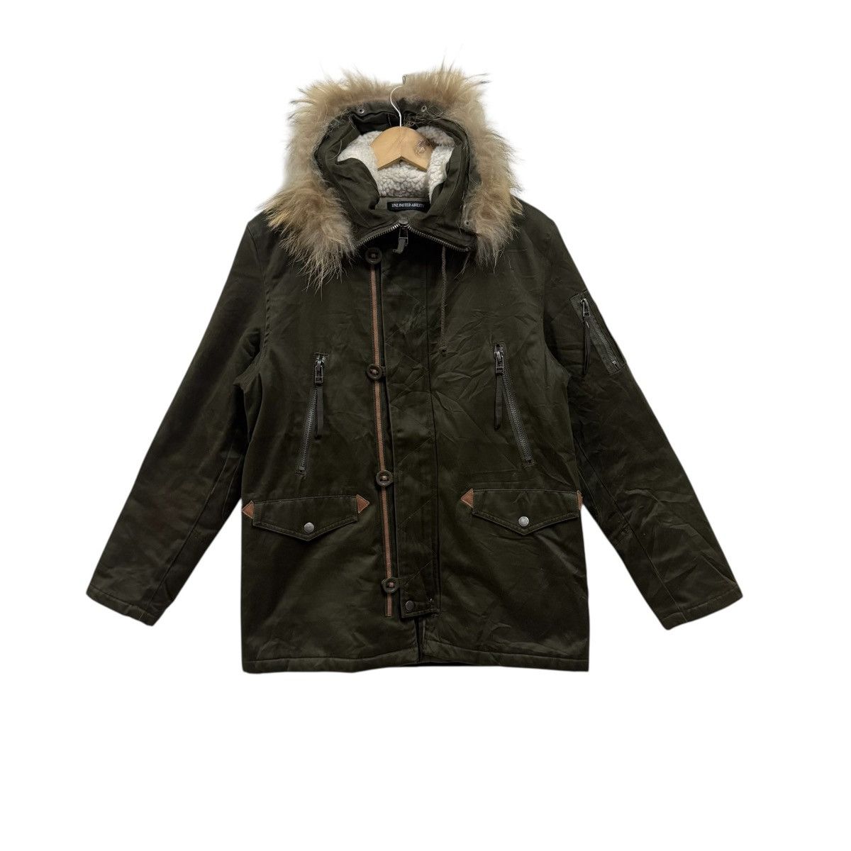14th Addiction Unlimited Ability Fur Hoodie Jacket Vkei Style Size US M / EU 48-50 / 2 - 2 Thumbnail