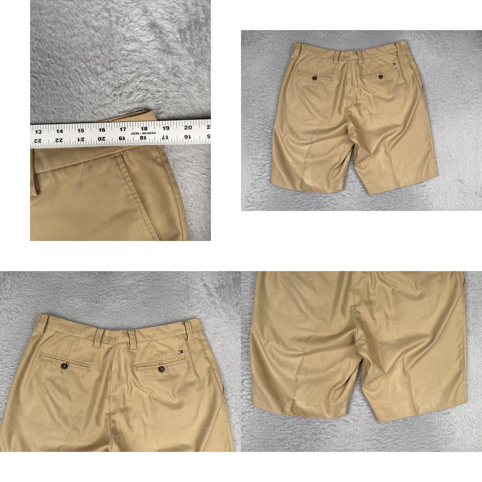 Tommy Hilfiger Tommy Hilfiger Shorts Mens 36 Chino Flat Front Stretch Casual Beige Size US 36 / EU 52 - 9 Thumbnail