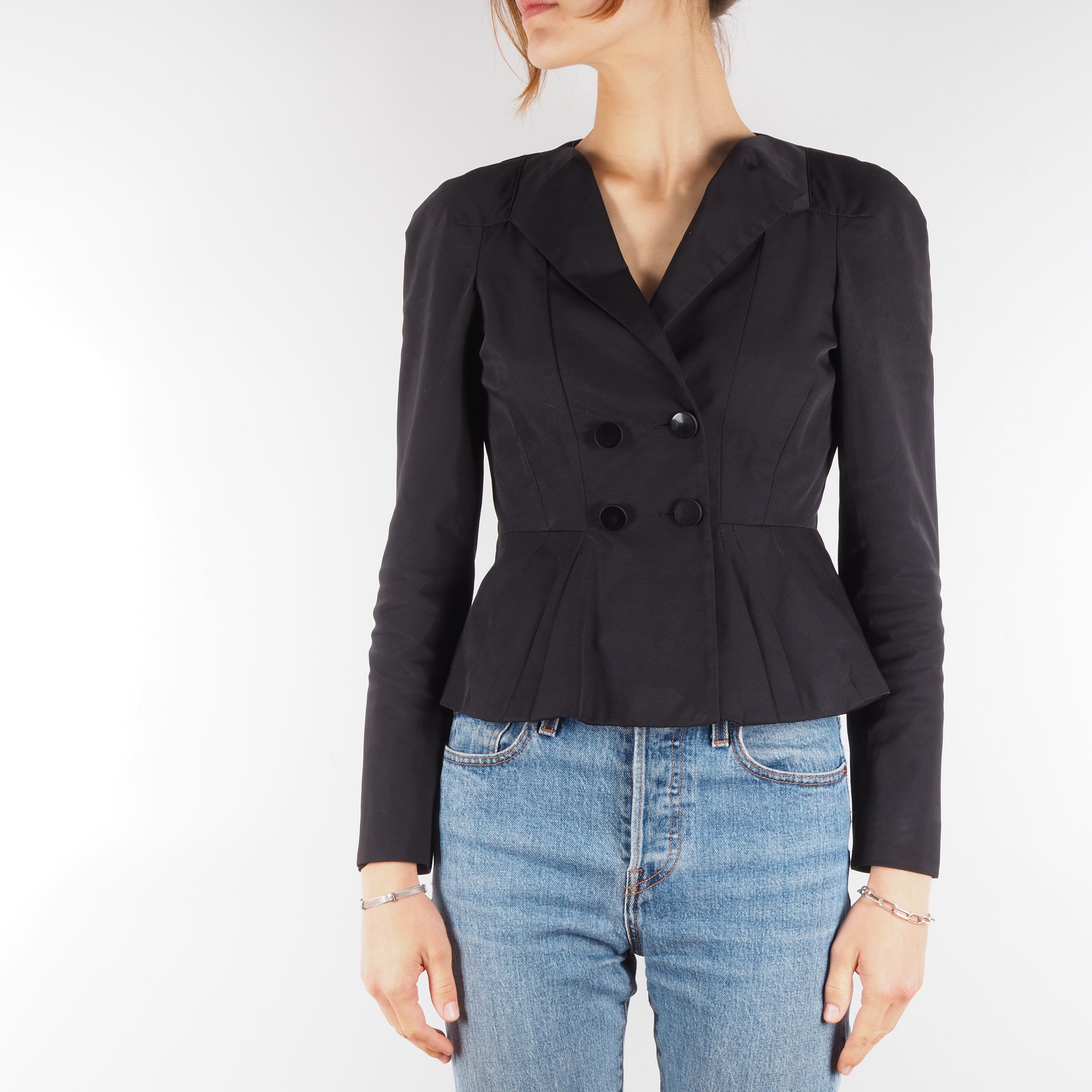 Gucci × Vintage GUCCI Vintage 2007 Women Corset Design Short Blazer Jacket Size S / US 4 / IT 40 - 1 Thumbnail