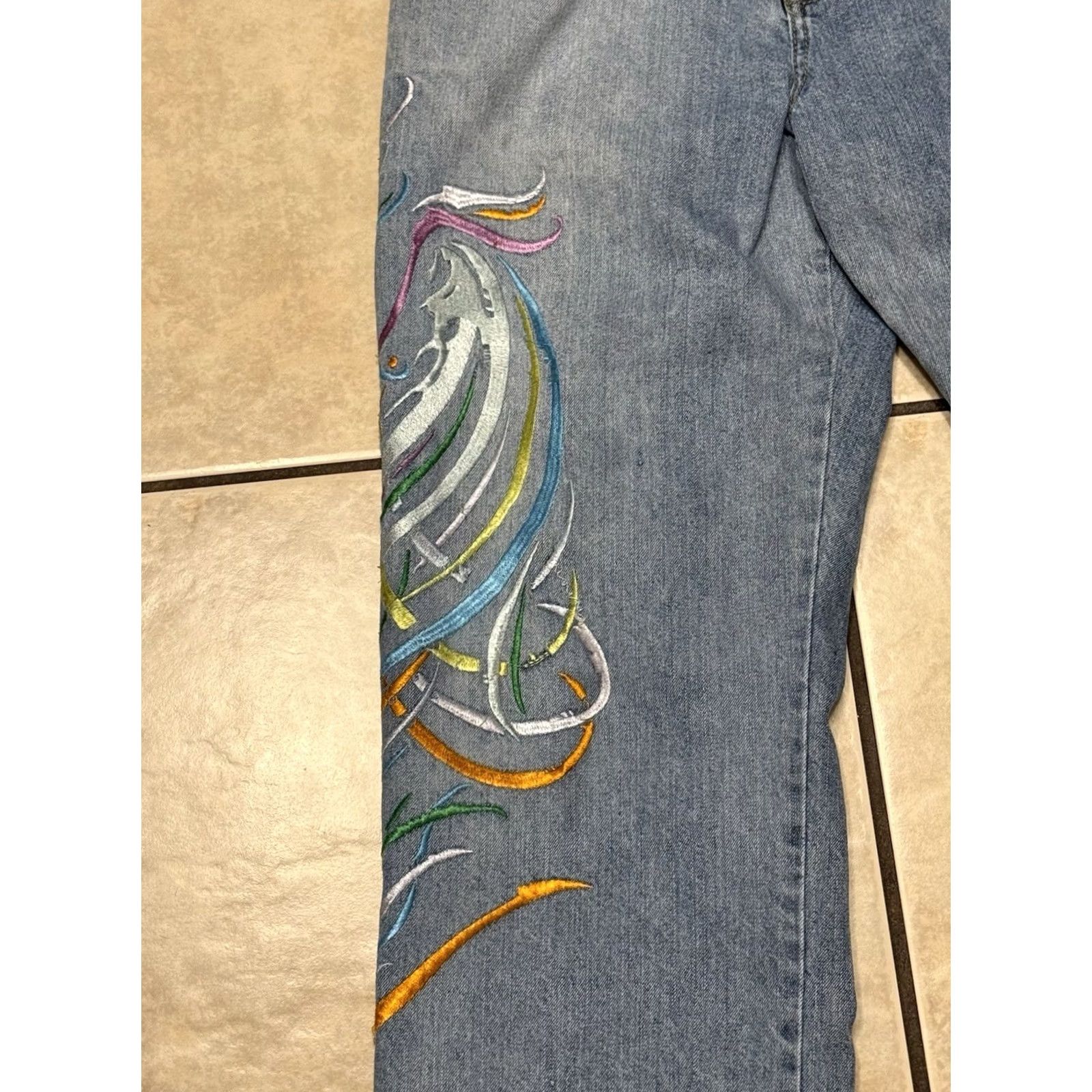 Coogi VINTAGE COOGI Jeans 90s Embroidered Baggy Denim 32x34 Adults Mens Size US 32 / EU 48 - 7 Thumbnail