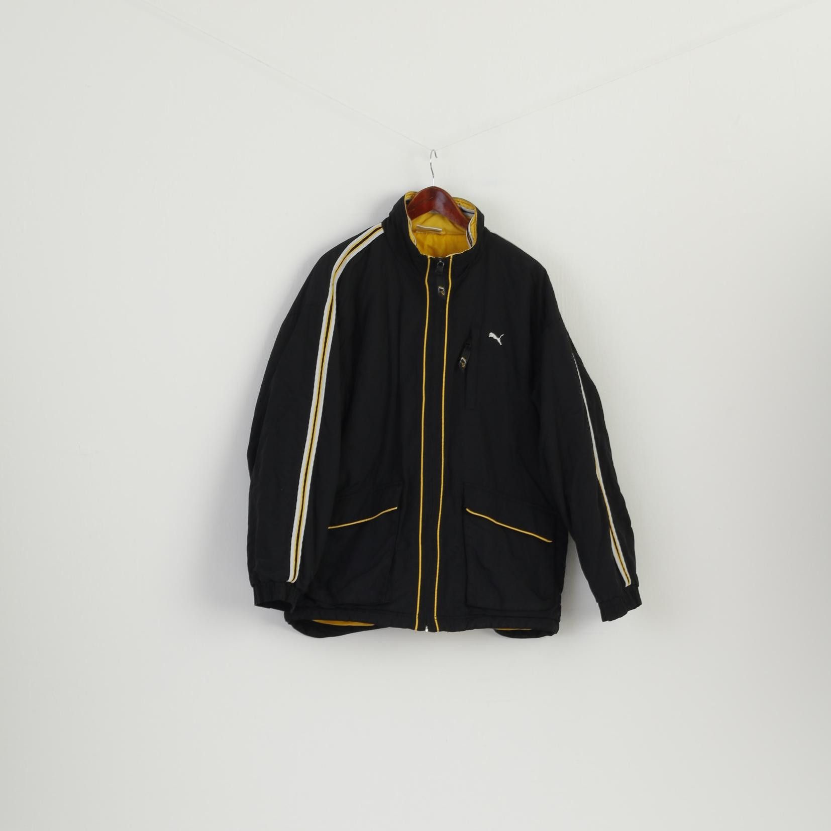 Puma Vintage Puma Men S Jacket Black Nylon Padded 0206 Size US S / EU 44-46 / 1 - 2 Thumbnail