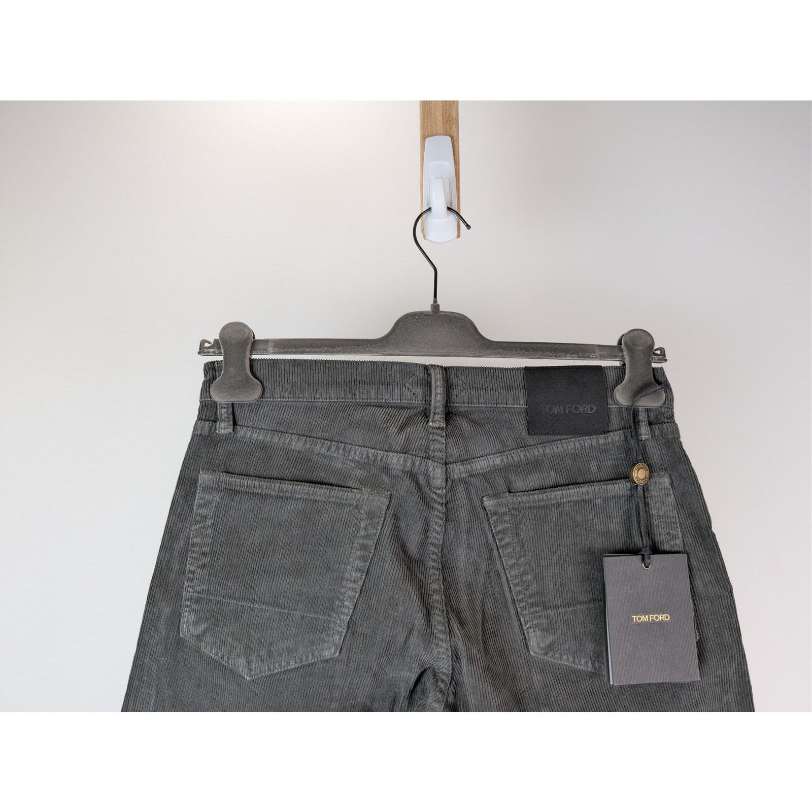 Tom Ford o1rshd1 Slim Fit Coated Denim Jeans in Black / Grey Size US 30 / EU 46 - 12 Thumbnail