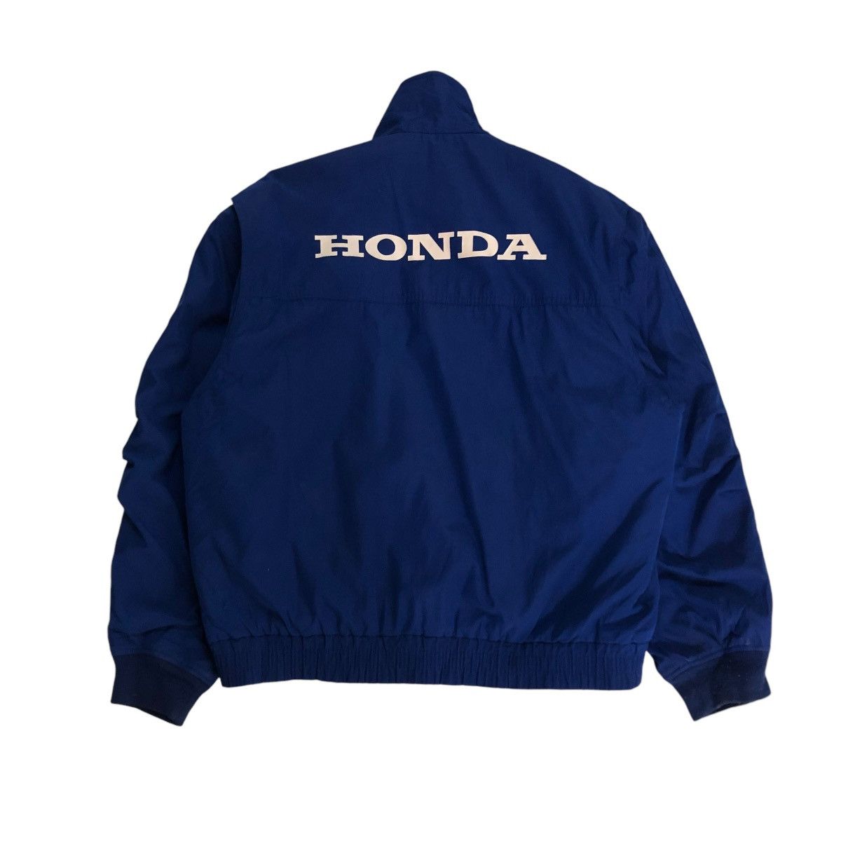 Honda 🔥VINTAGE RACING HONDA BOMBER JACKET BIG LOGO SPELL OUT Size US L / EU 52-54 / 3 - 1 Thumbnail