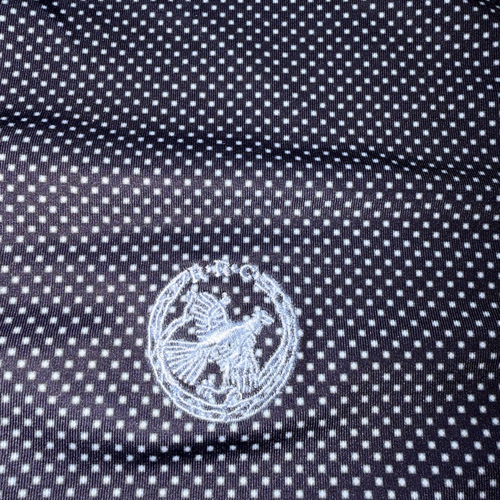 Vintage Greyson Polo Shirt Blue White Dots Mens Medium R.R.C Golf Wolf Logo Size US M / EU 48-50 / 2 - 3 Thumbnail