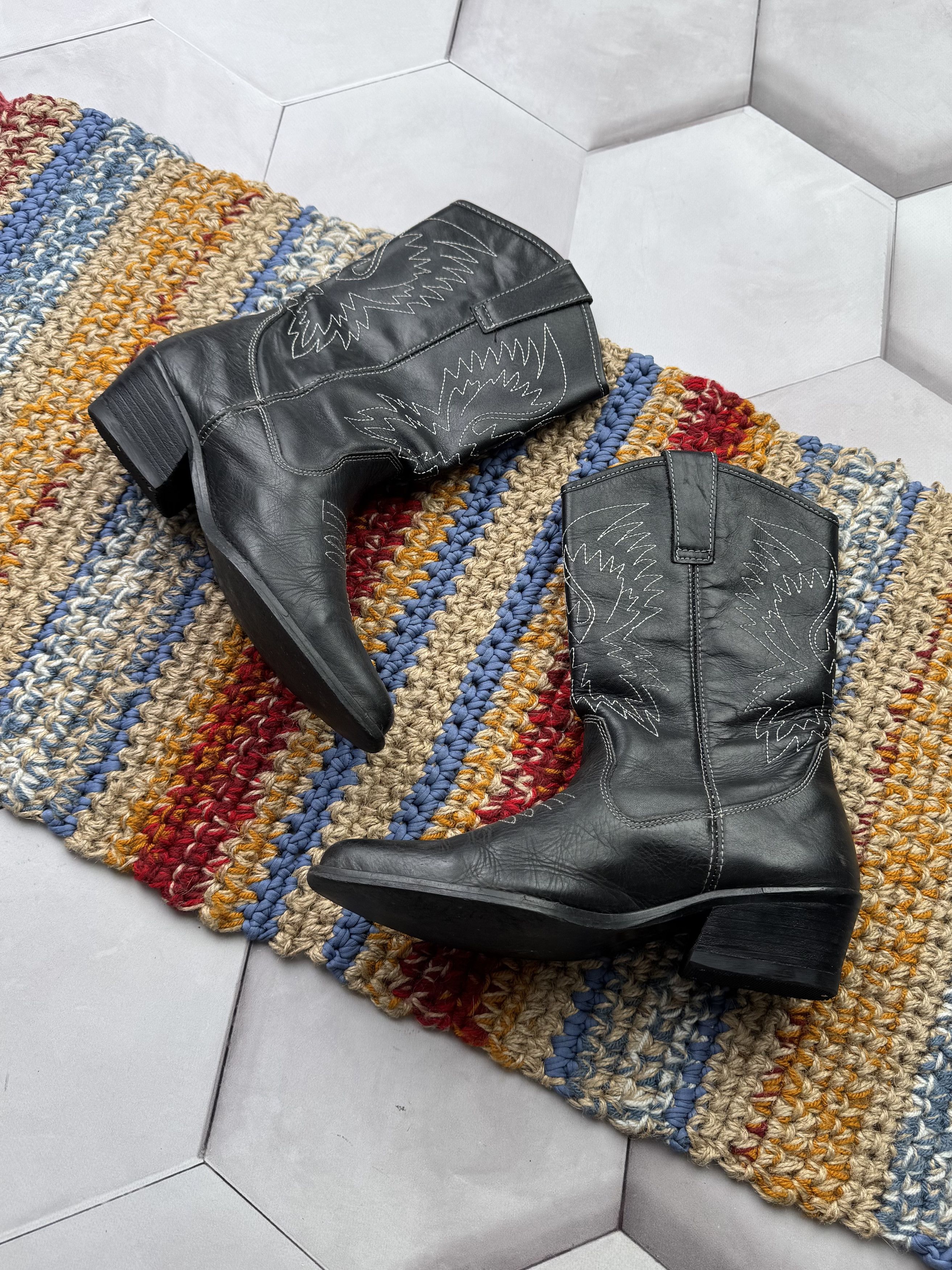 Japanese Brand Vintage Cowboy Boots Size US 7 / IT 37 - 5 Thumbnail