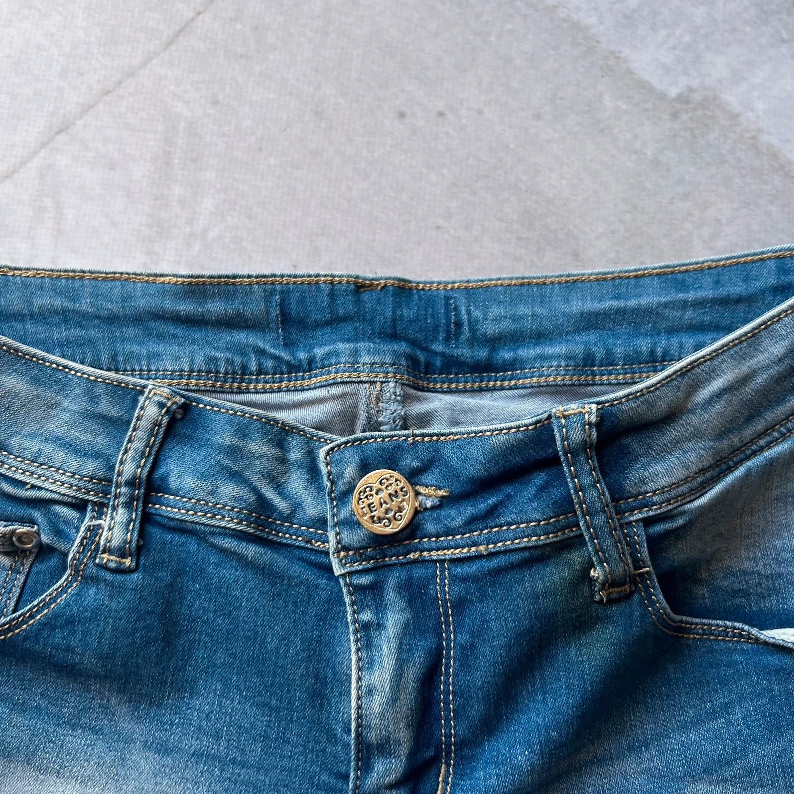 Hysteric Glamour × Undercover 00s Y2K British Flag Distressed Faded Mini Skirt miss sixty Size 27" / US 4 / IT 40 - 5 Thumbnail