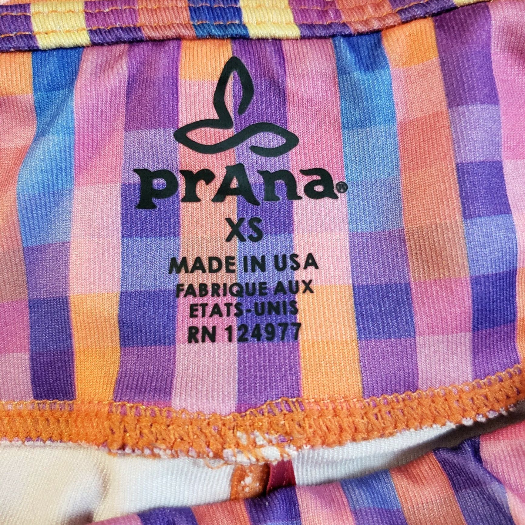 Prana prAna Womens Roxanne Capri Leggings XS Pink Blue Checkered Low Rise Capris Size 26" / US 2 / IT 38 - 4 Thumbnail
