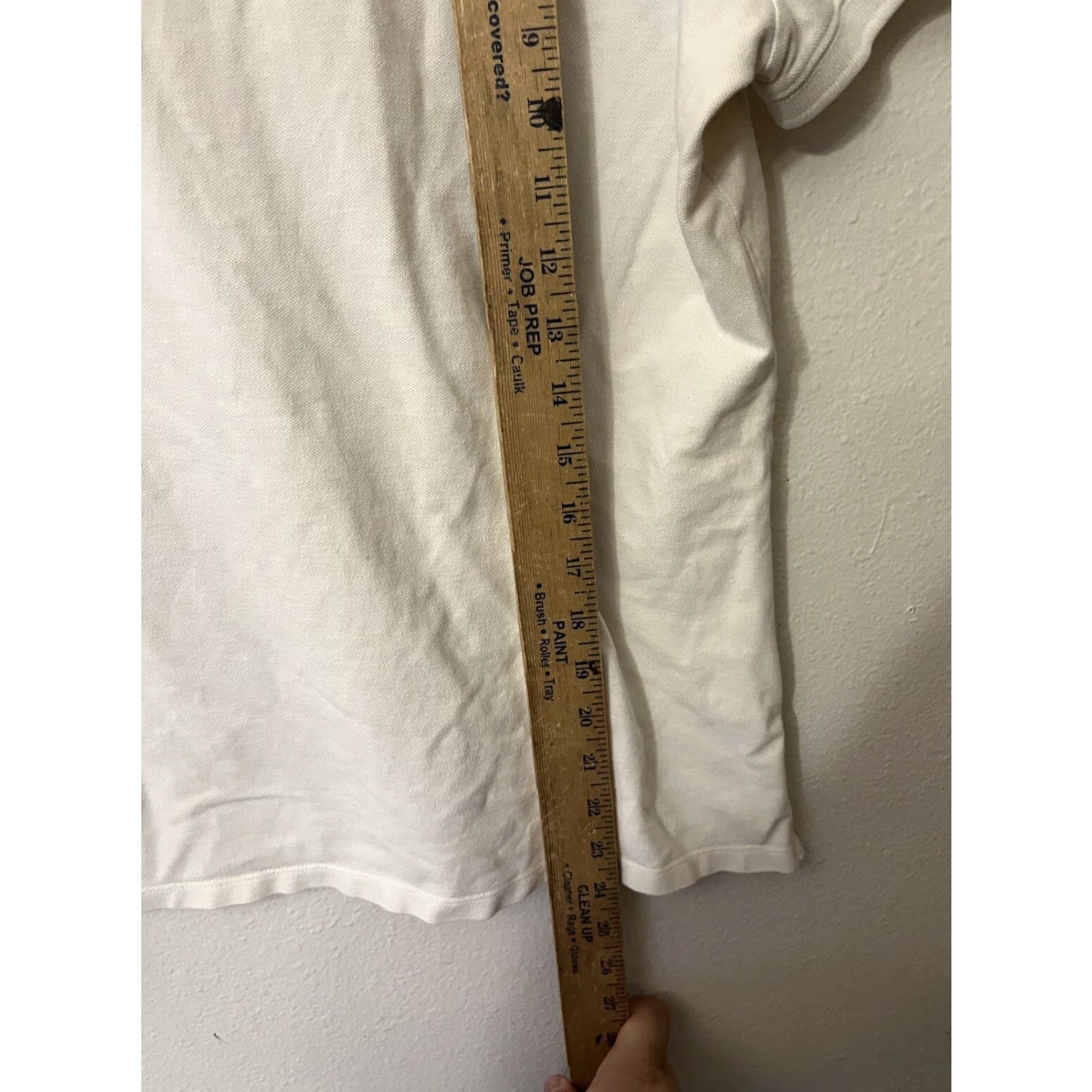Converse VINTAGE Converse Polo Shirt Women XL White Casual Short Sleeve Cotton Spandex Classic Size 40" / US 18 - 4 Thumbnail