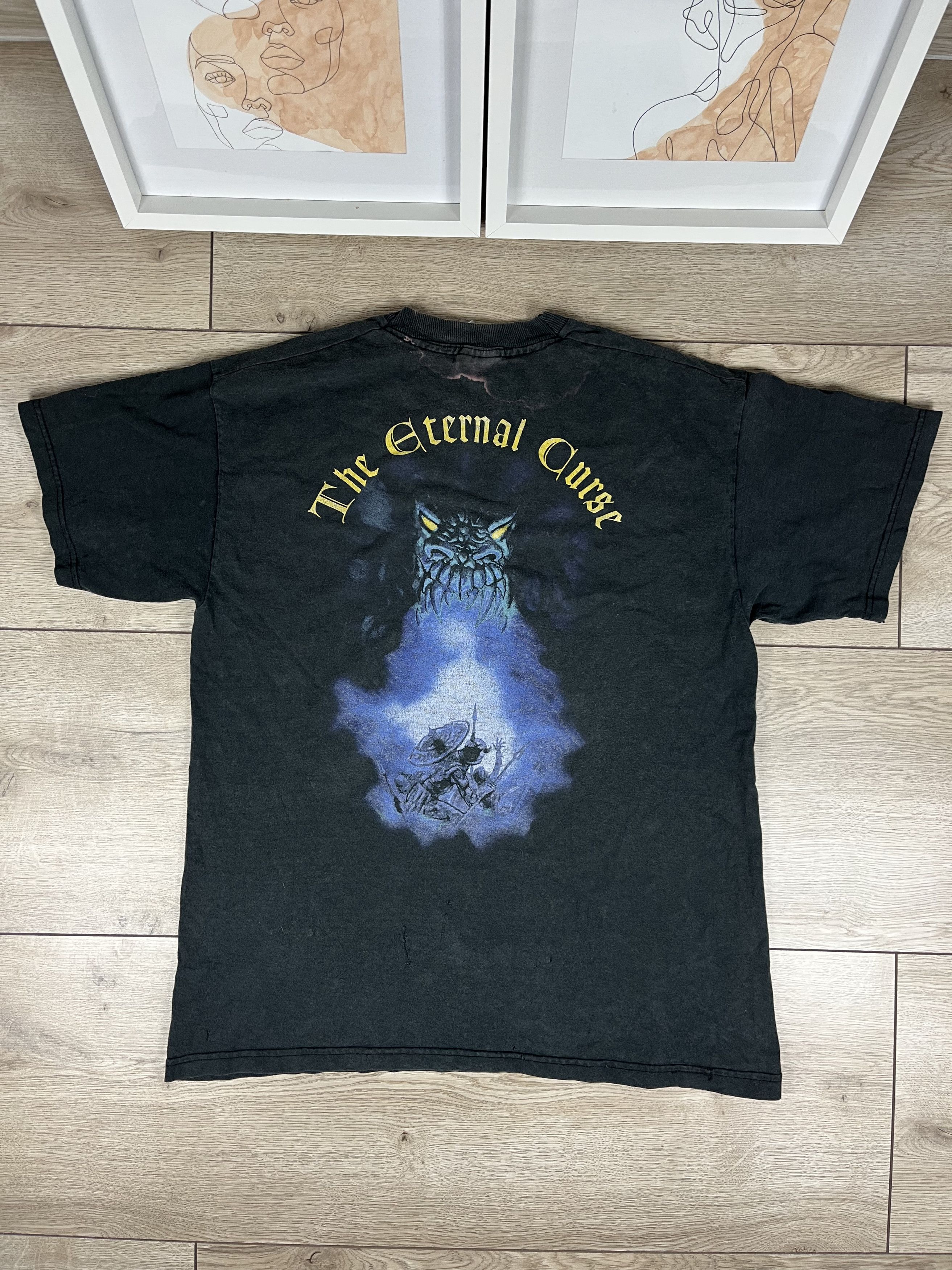 Band Tees × Vintage 1998 Blind Guardian The Eternal Curse Tshirt Vintage 90s Size US L / EU 52-54 / 3 - 9 Thumbnail