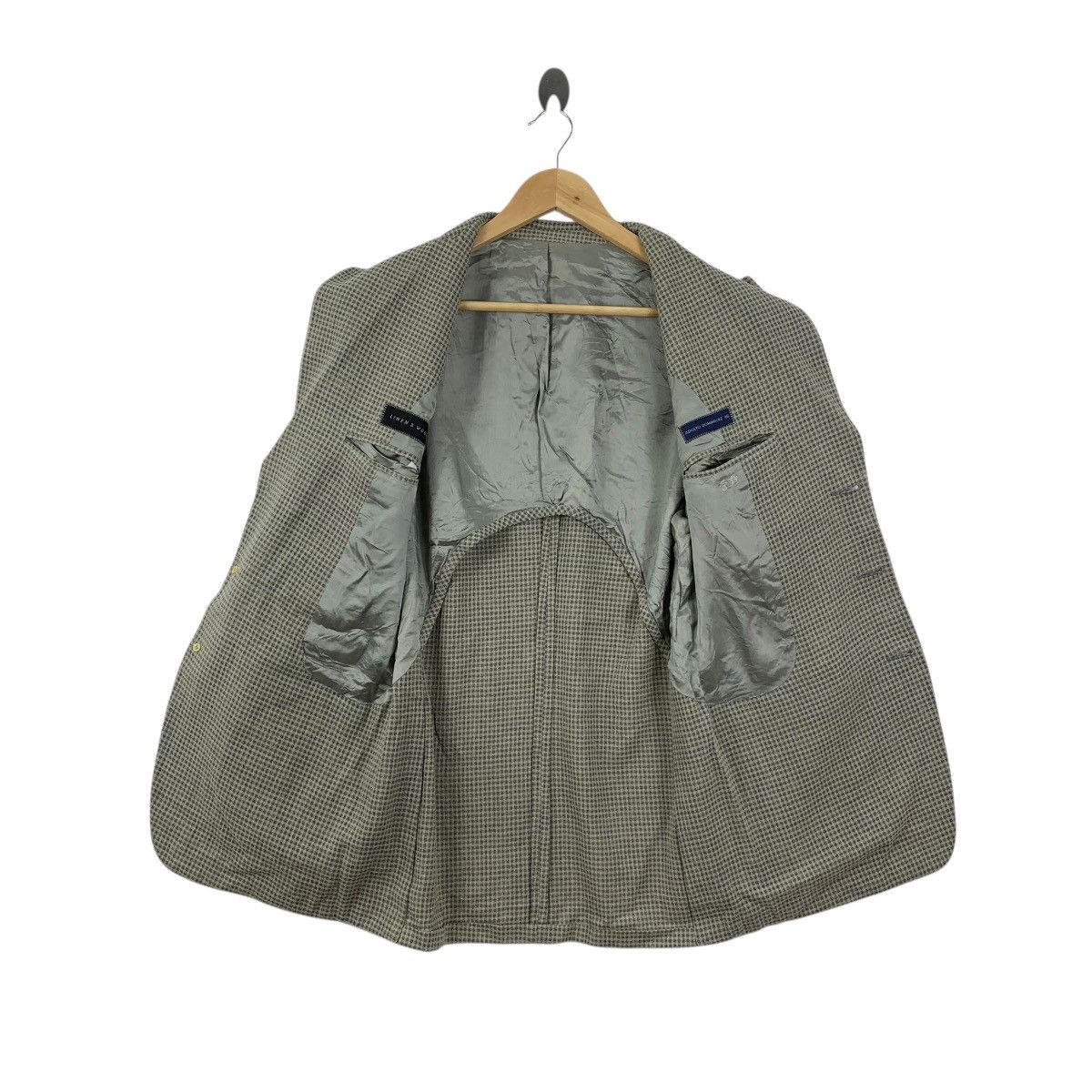 Adolfo Dominguez Vintage ADOLFO DOMINGUEZ Made In Spain Herringbone Blazer Size 46L - 6 Thumbnail