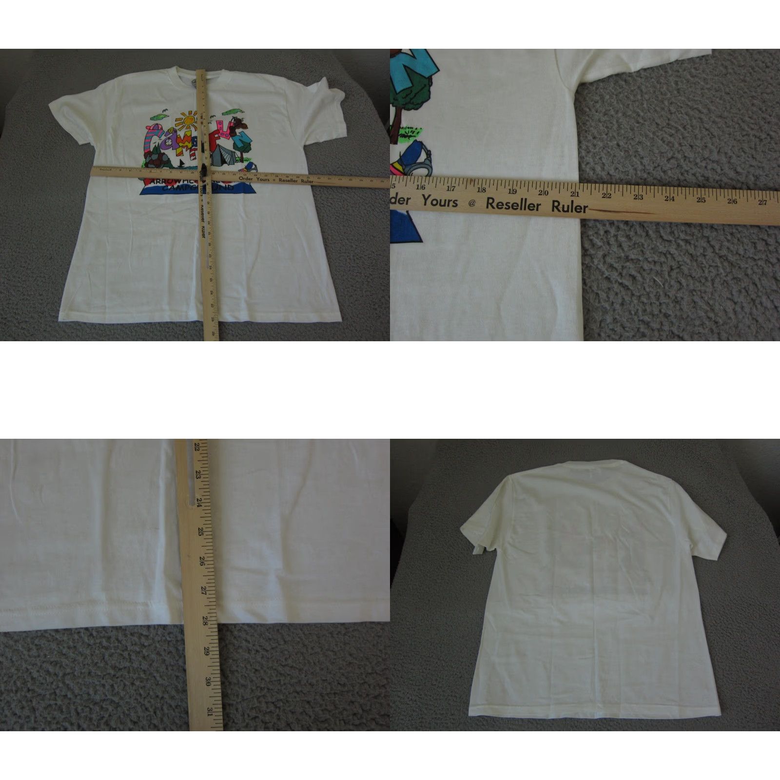 Delta VINTAGE Delta Shirt Mens L White 80s 90s Camp Tee T-Shirt Logo Short Sleeve Crew Neck Cotton Jersey Size US L / EU 52-54 / 3 - 8 Thumbnail