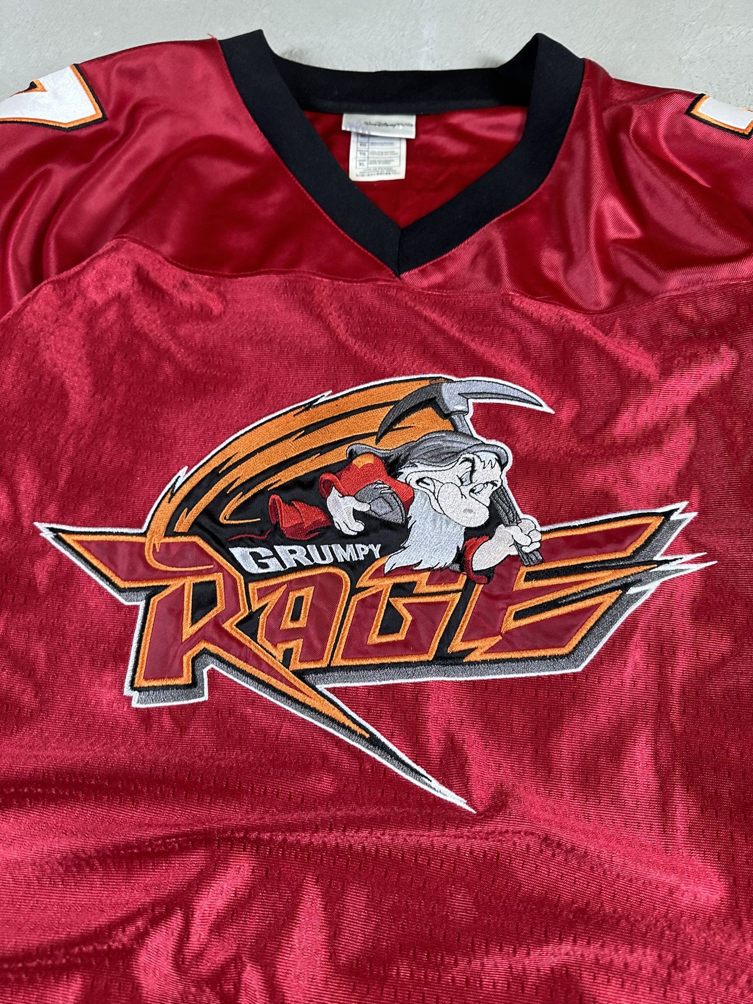 Disney Vintage Disney Grumpy Rage Jersey NFL Mesh T-shirt Size US XL / EU 56 / 4 - 8 Thumbnail