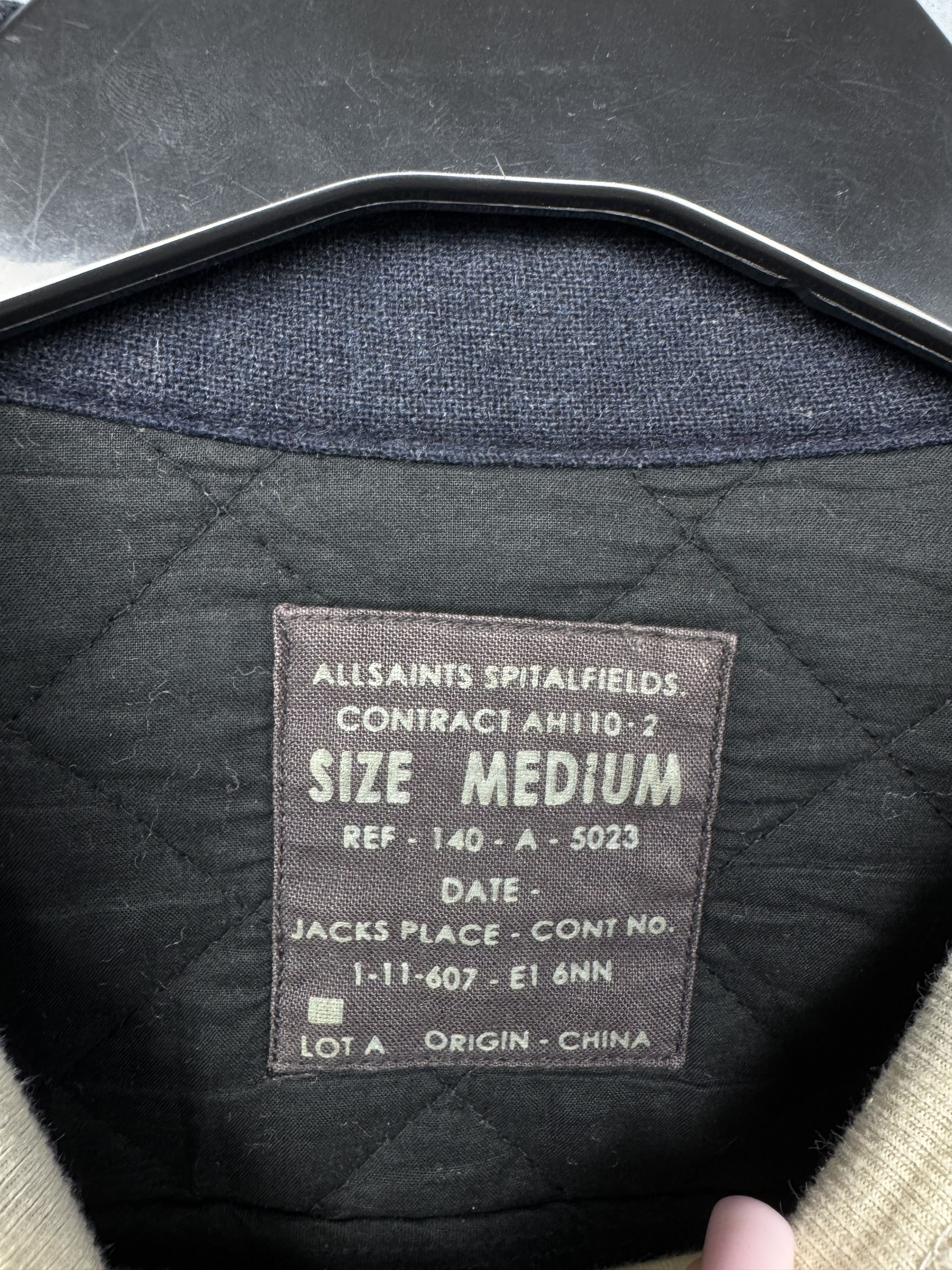 Allsaints Allsaints Mens Searcher Wool Quilted Overshirt Jacket Size US M / EU 48-50 / 2 - 3 Thumbnail