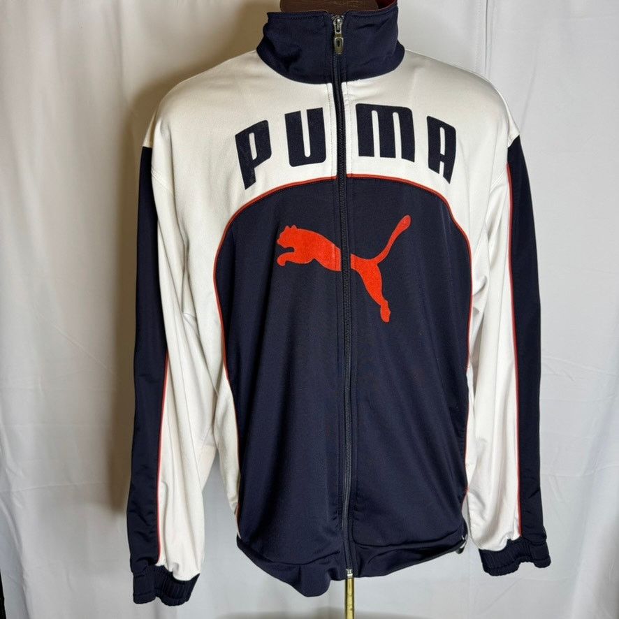 Puma Puma XL Colorblock Track Jacket Big Logo Full Zip World Cup Size US XL / EU 56 / 4 - 3 Thumbnail