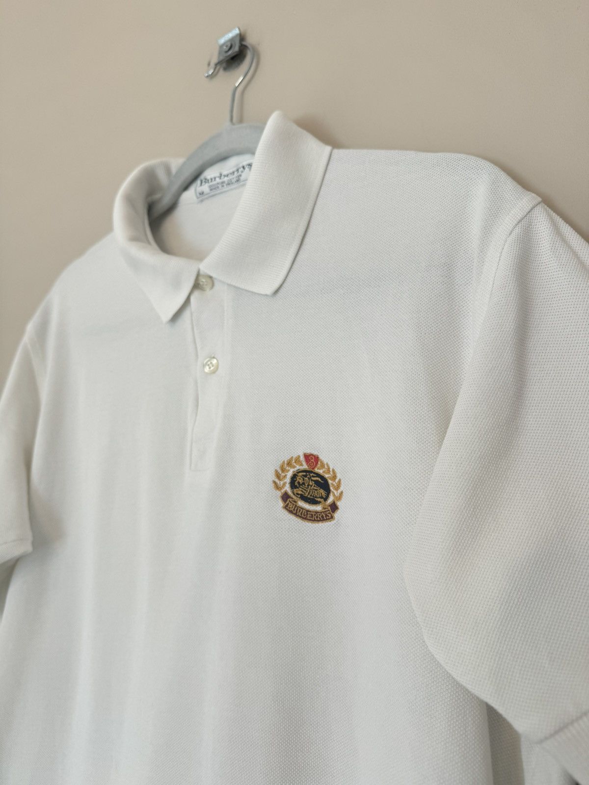 Burberry Burberrys logo classic polo shirt rare red luxury Size US M / EU 48-50 / 2 - 3 Thumbnail