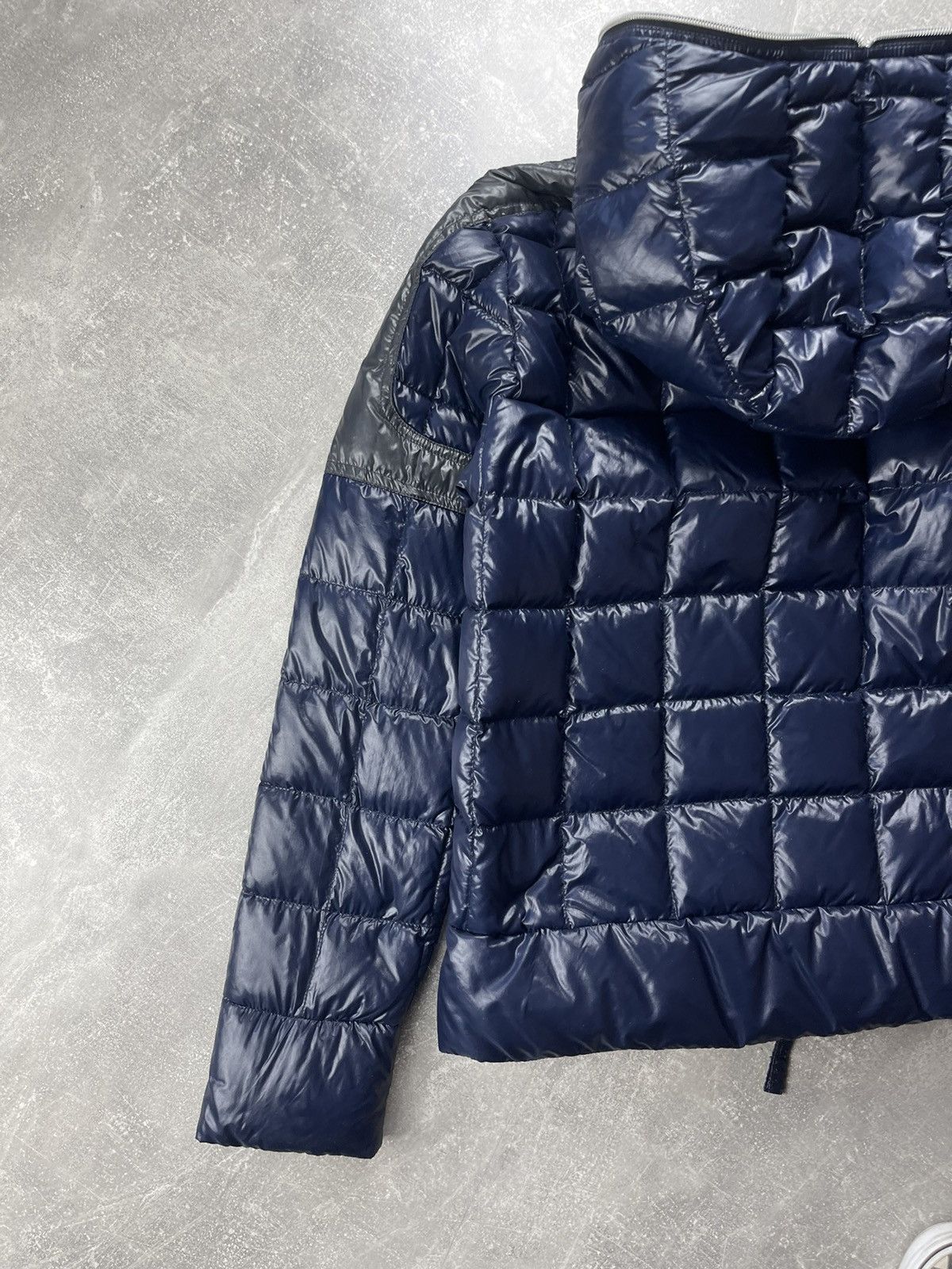 Duvetica Duvetica Hooded Goose Down Puffer Jacket Navy Blue Size 52 Size US L / EU 52-54 / 3 - 9 Thumbnail