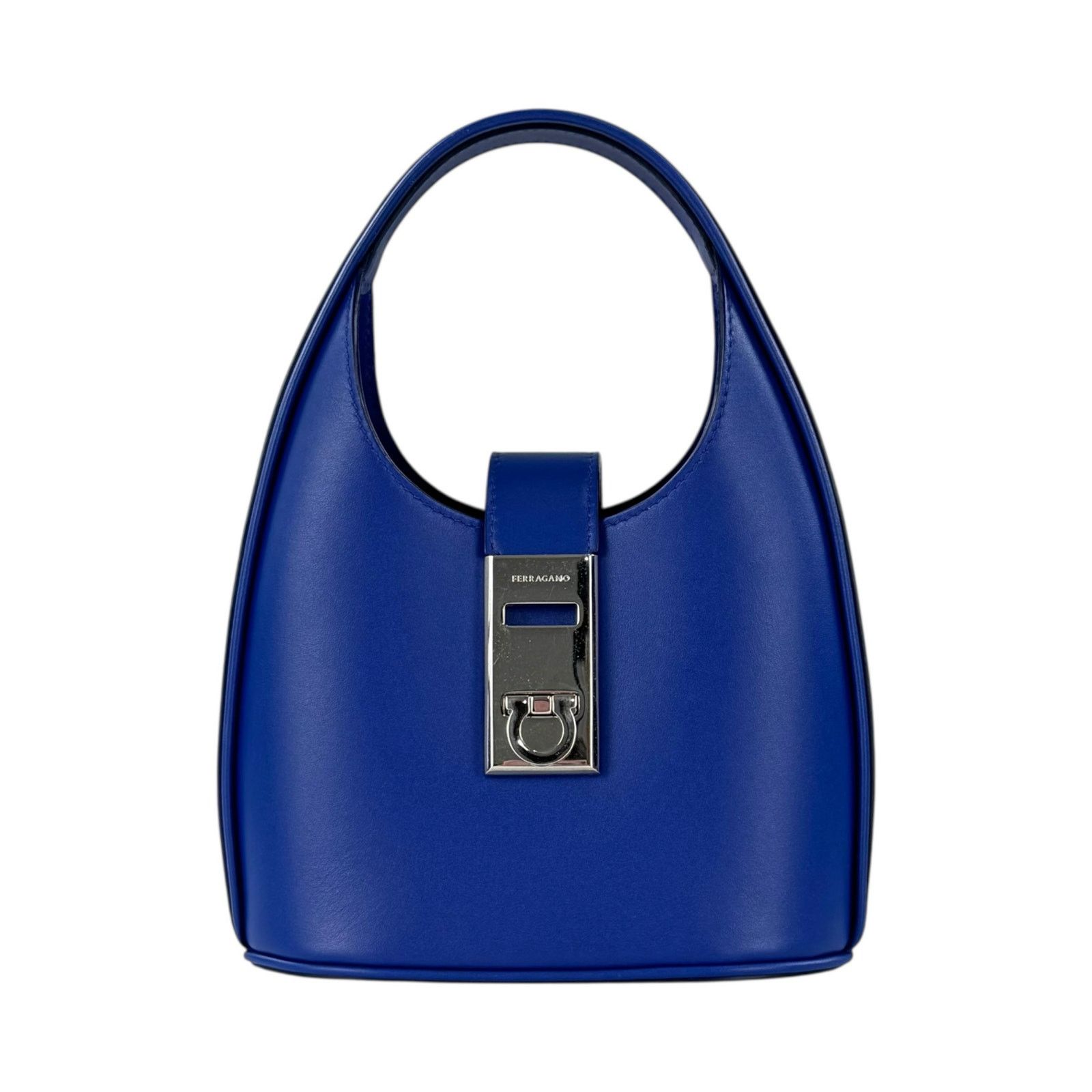 Salvatore Ferragamo Ferragamo Royal Blue Gancini Mini Hobo Two-Way Bag, Women's