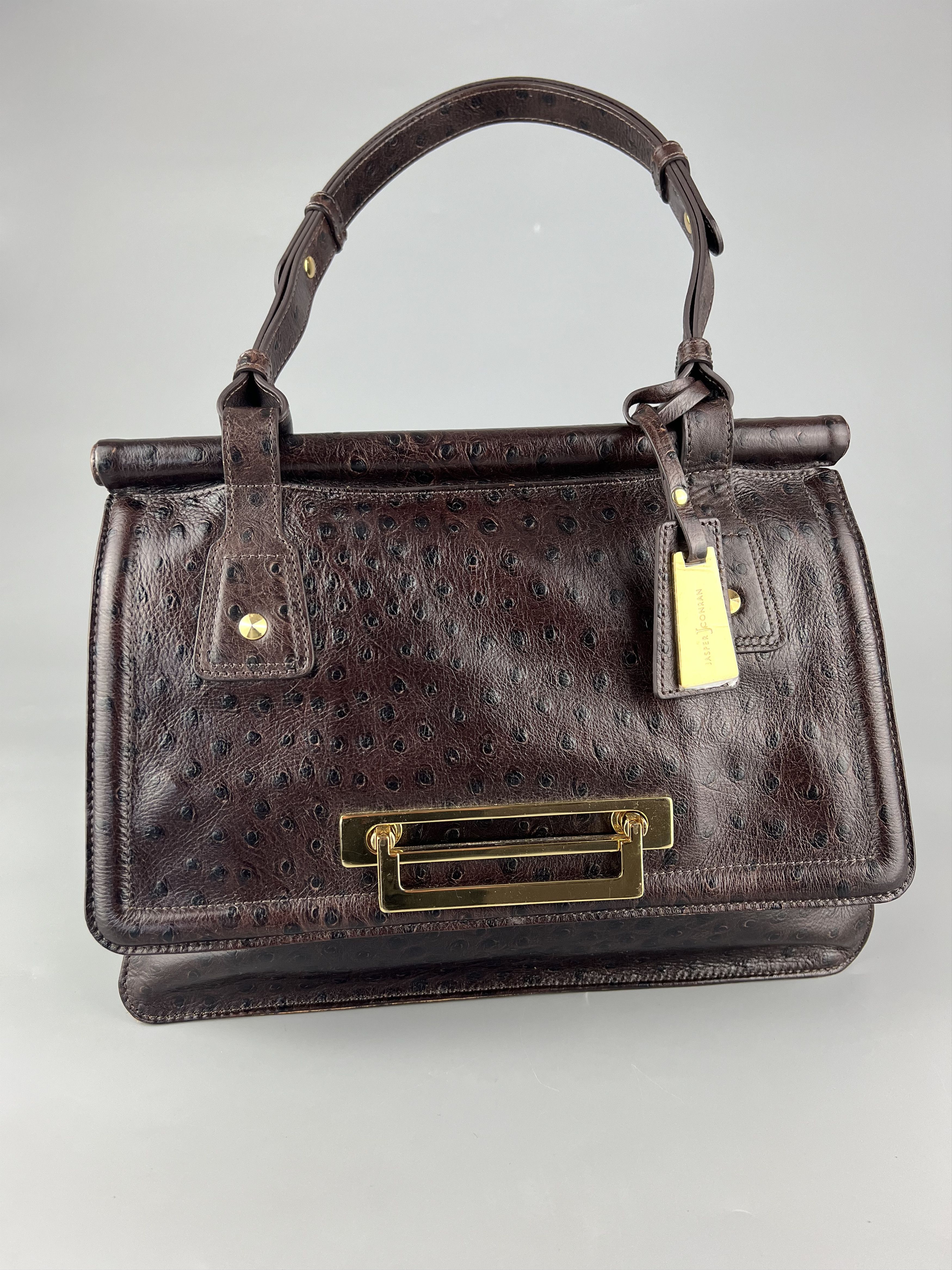 Jasper Conran × Leather Jasper Conran Brown Leather Shoulder Bag Size ONE SIZE - 1 Thumbnail