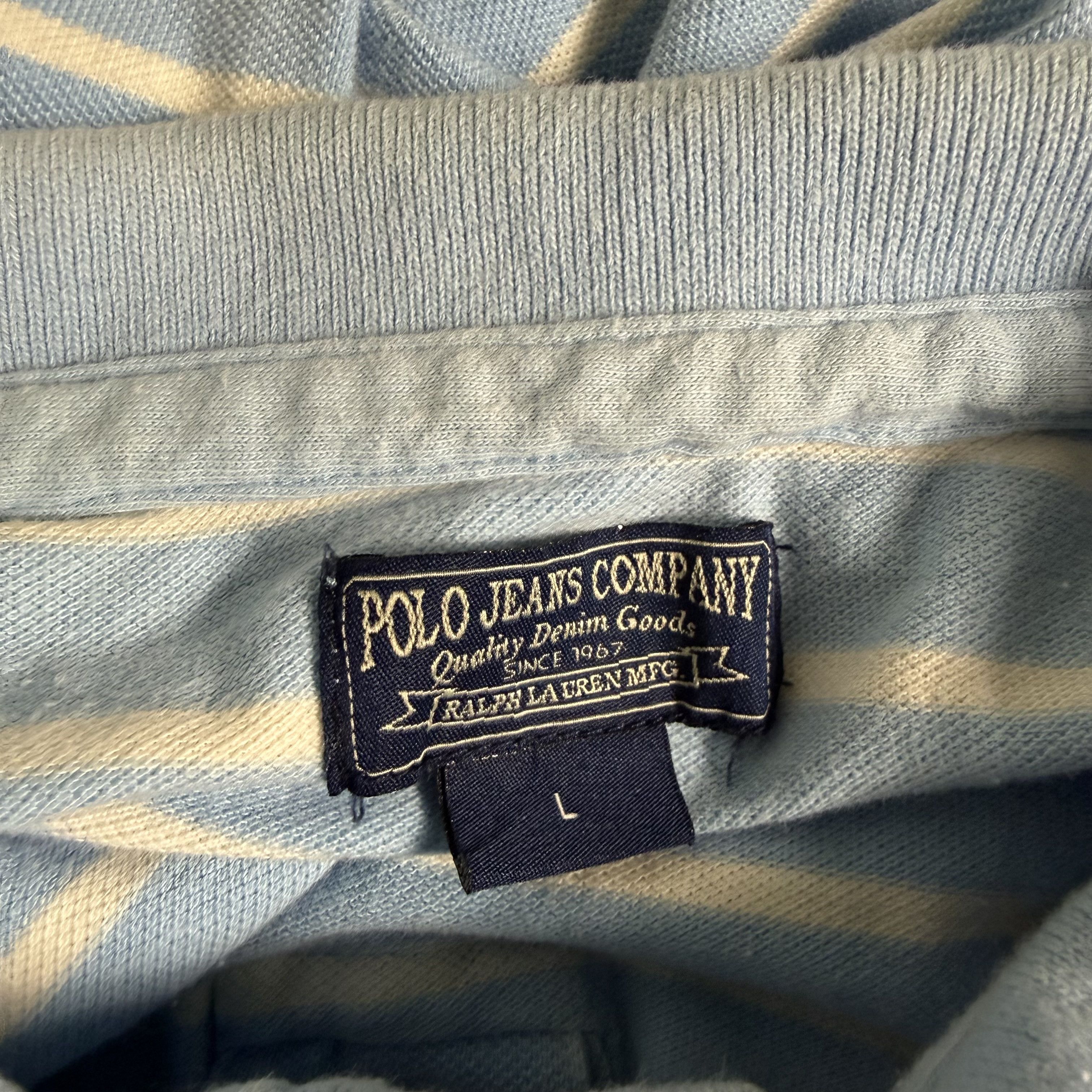 Polo Ralph Lauren 🔥RARE🔥Vintage Polo Jeans Ralph Lauren Stripes Polo Shirt Size US L / EU 52-54 / 3 - 4 Thumbnail