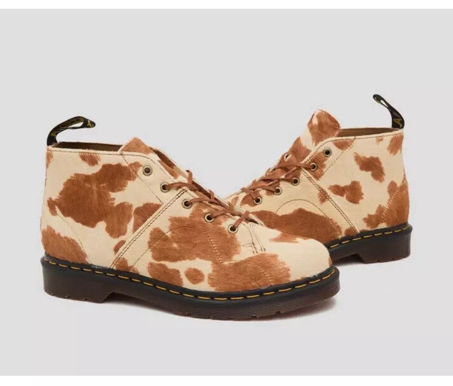 Dr. Martens CHURCH MONKEY BOOTS CALF HAIR IN JERSEY COW Size US 7 / IT 37 - 7 Thumbnail