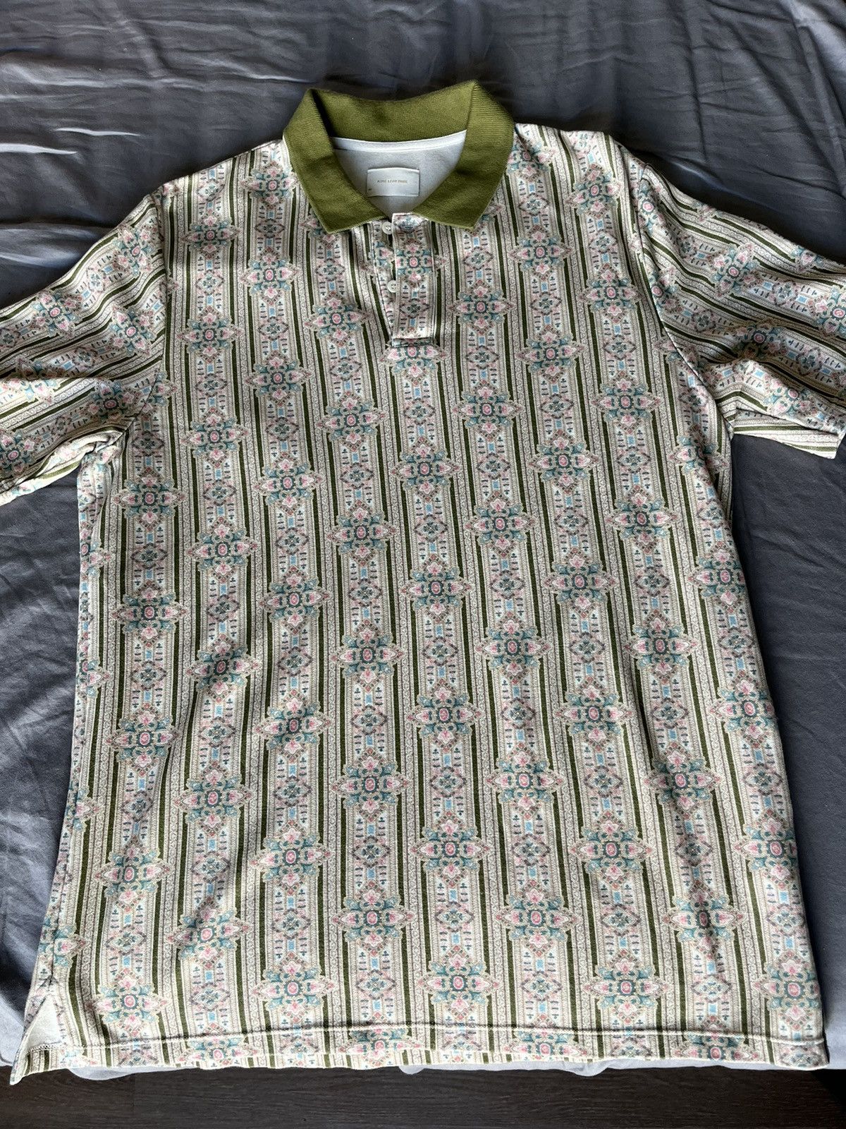 image of Aime Leon Dore Pique Polo in Paisley, Men's (Size Medium)