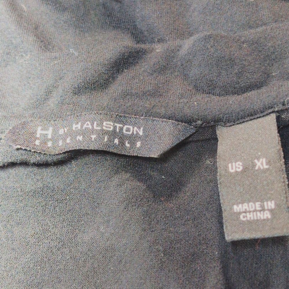 Halston H By Halston Black Long Sleeve Women's Top Sz XL Size XL / US 12-14 / IT 48-50 - 4 Thumbnail