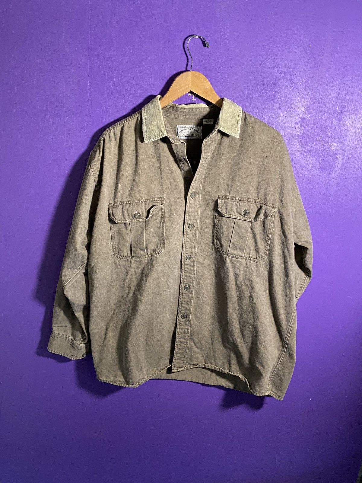 American Eagle Outfitters Vintage 90s American eagle essential button up Size US L / EU 52-54 / 3 - 1 Thumbnail