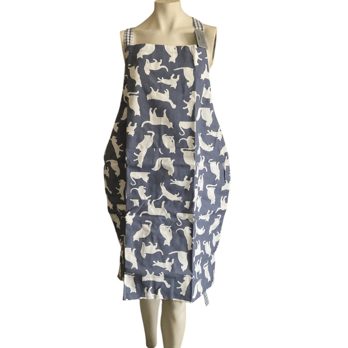 Other Apron Full Chef Light Blue Cats Kittens NWT Size US 7 / EU 40 - 1 Thumbnail