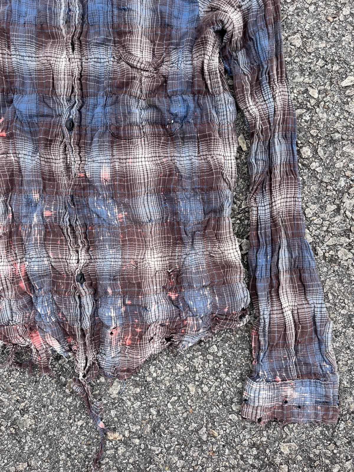 Pledge Distressed flannel button down by pledge Size US M / EU 48-50 / 2 - 4 Thumbnail