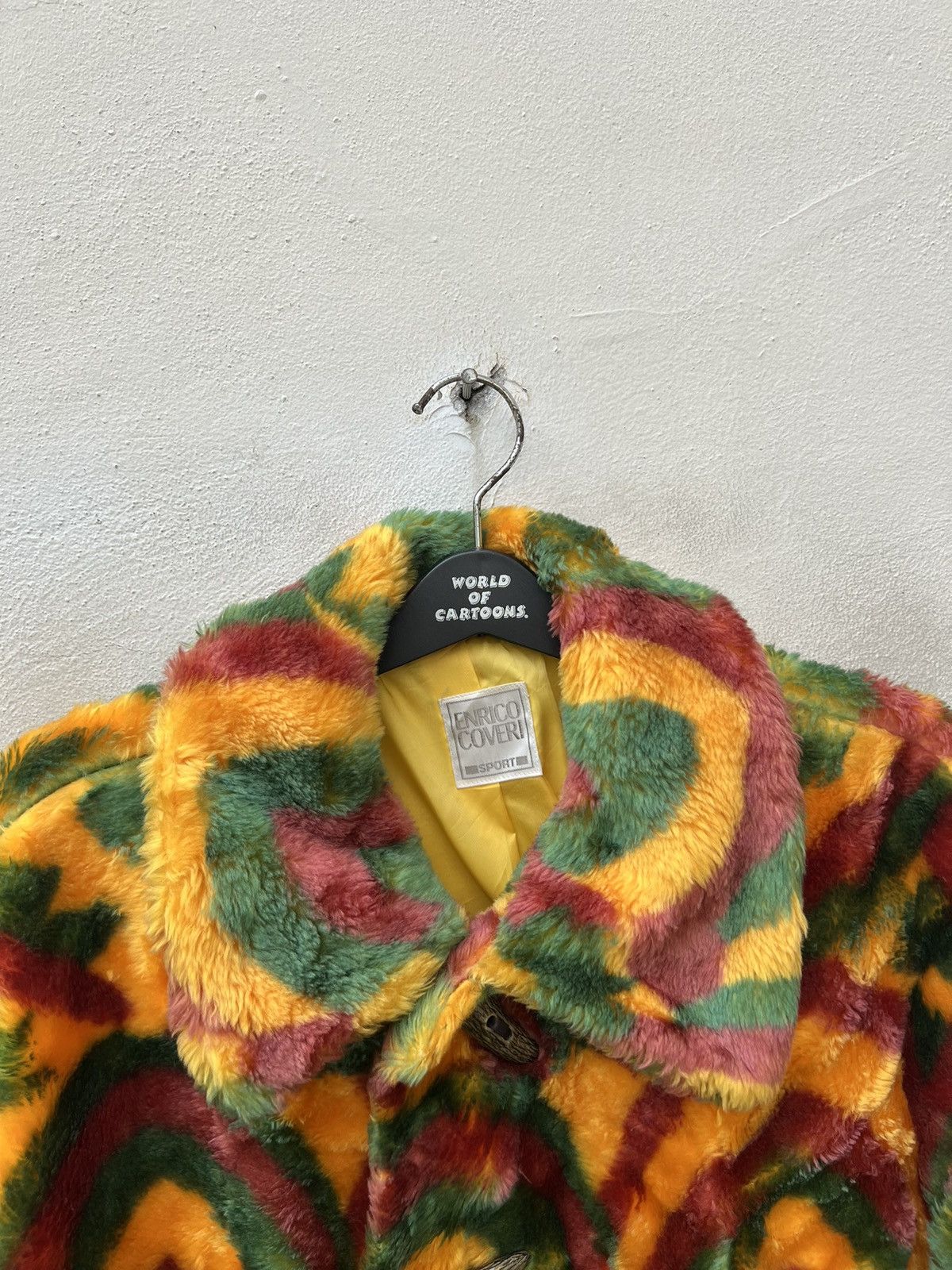 Enrico Coveri Vintage Enrico Coveri Sport Psychedelic Fleece Coat Jacket Size US M / EU 48-50 / 2 - 7 Thumbnail